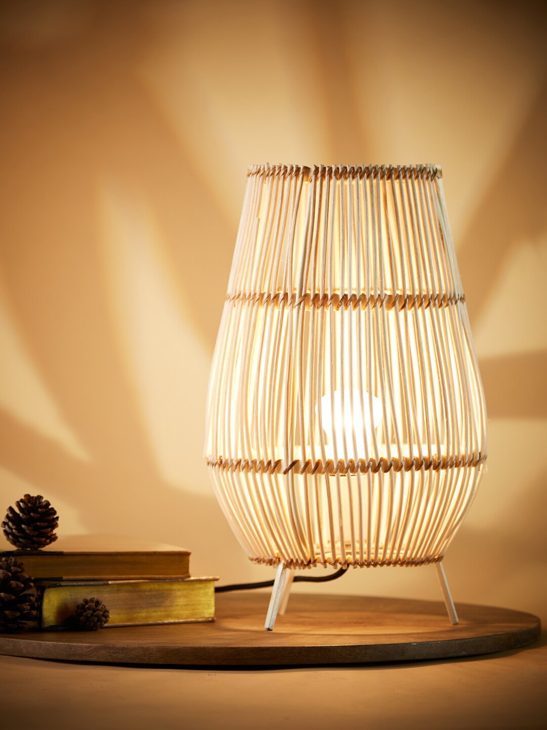 

Fabindia Beige Advait Cane Floor Lamp