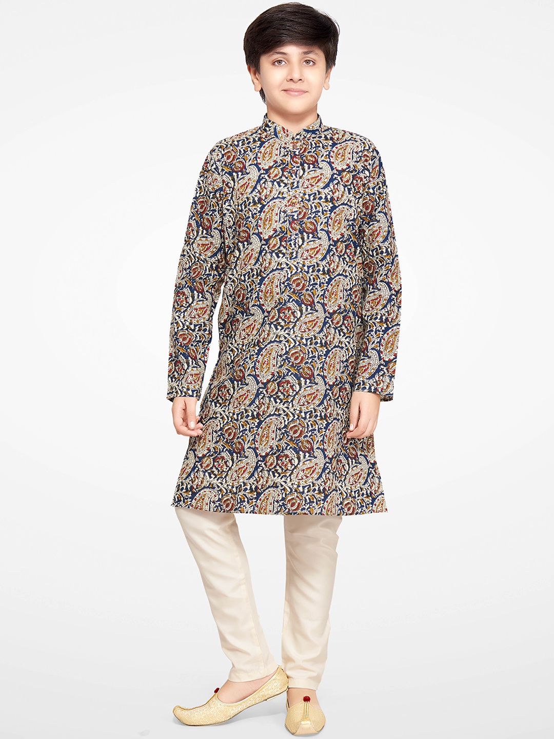

Jeetethnics Boys Multicoloured Floral Printed Kurta with Pyjamas, Multi