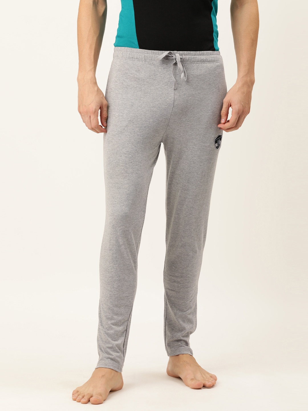 

Chromozome Men Grey Melange Solid Pure Cotton Joggers