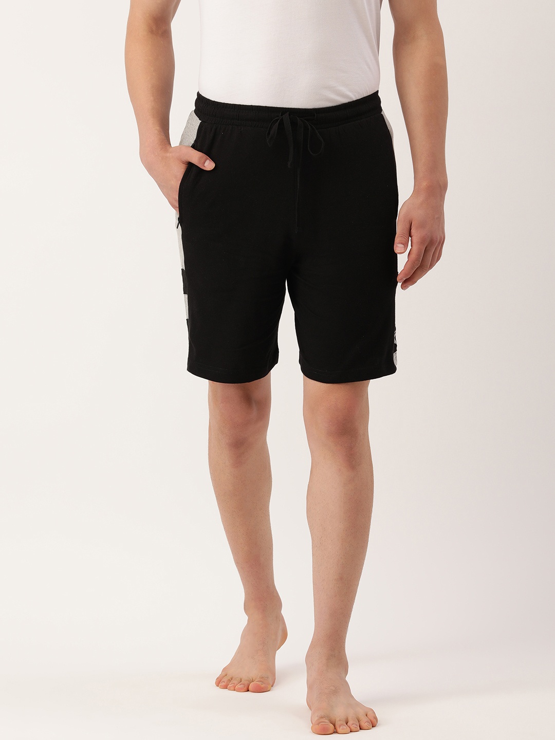 

Chromozome Men Black Solid Lounge Shorts