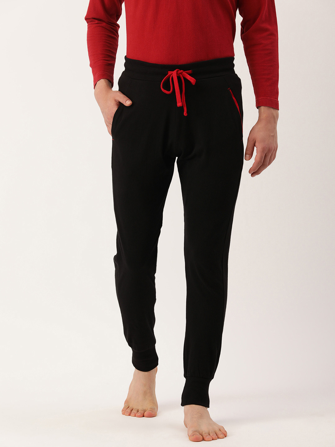 

Chromozome Men Black Solid Lounge Joggers