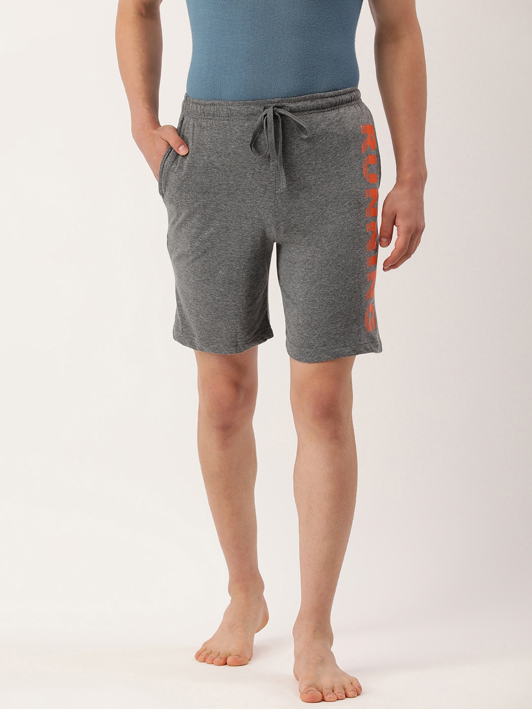 

Chromozome Men Charcoal Grey Lounge Shorts