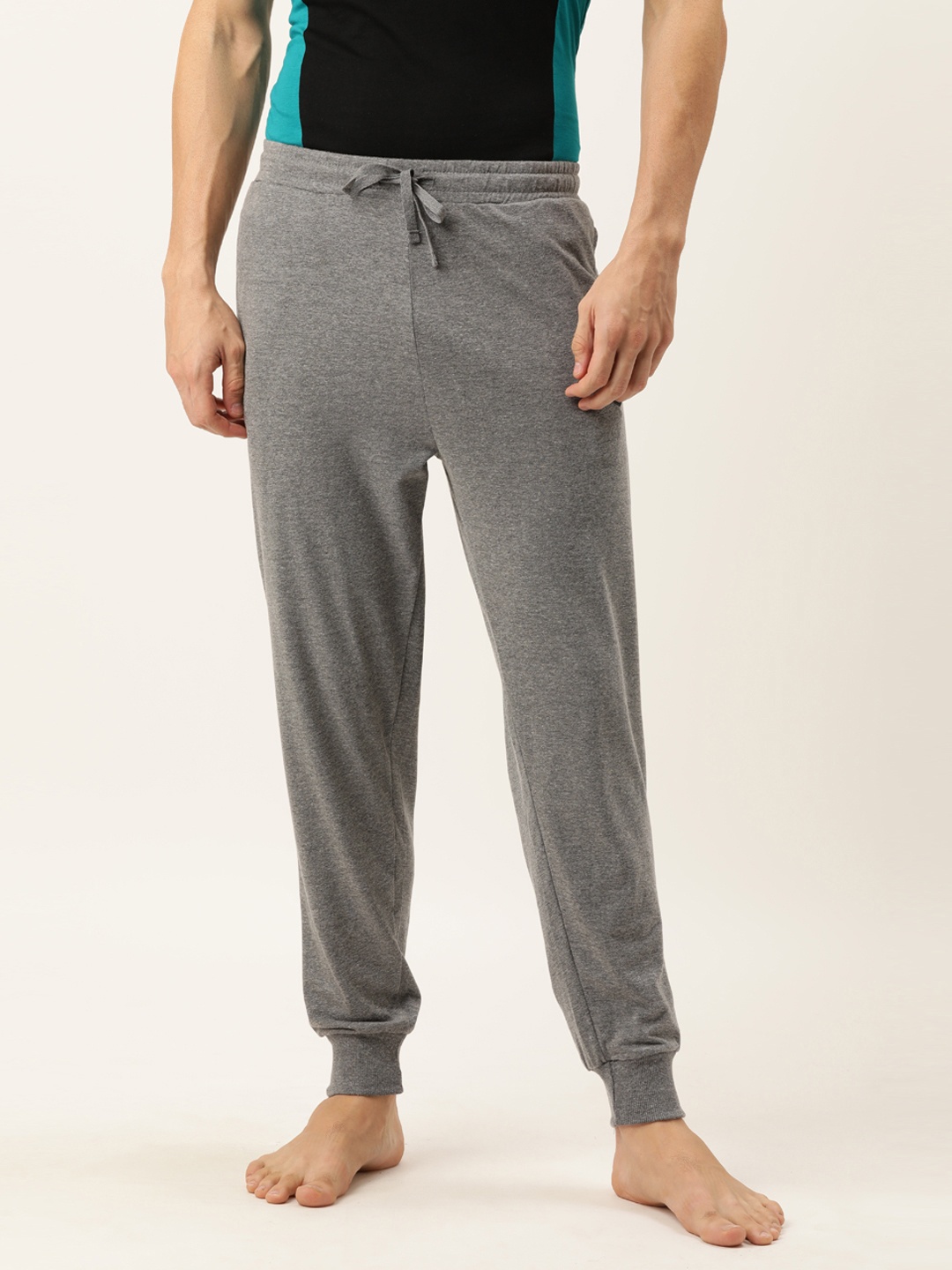 

Chromozome Men Grey Solid Pure Cotton Joggers