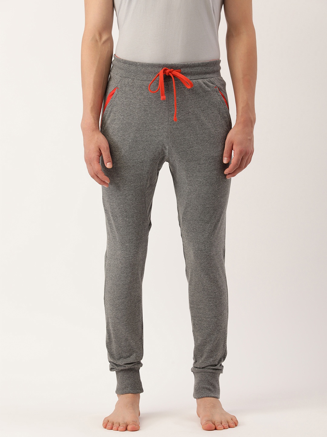 

Chromozome Men Charcoal Grey Solid Lounge Joggers