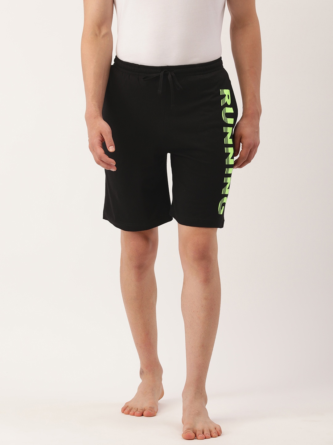 

Chromozome Men Black Pure Cotton Lounge Shorts