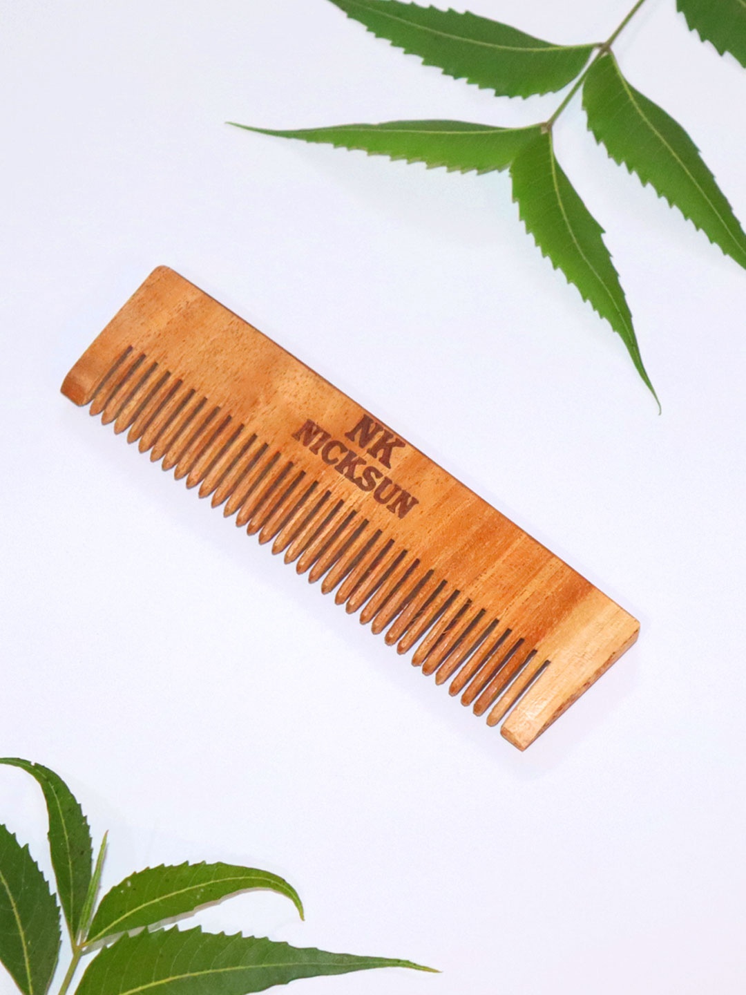 

NICKSUN Neem Wooden Pocket Comb - Beige