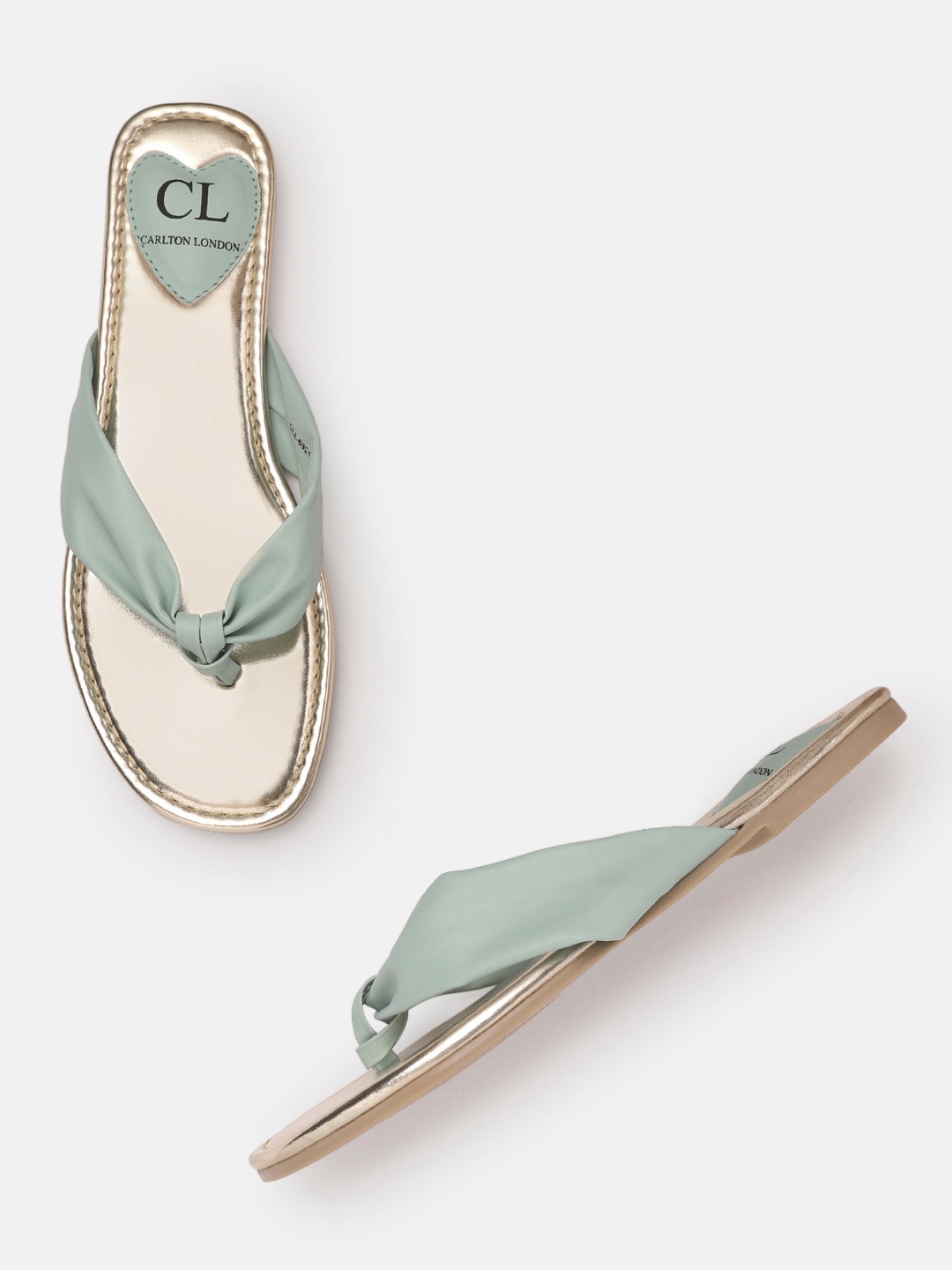 

Carlton London Women Mint Green Open Toe Flats