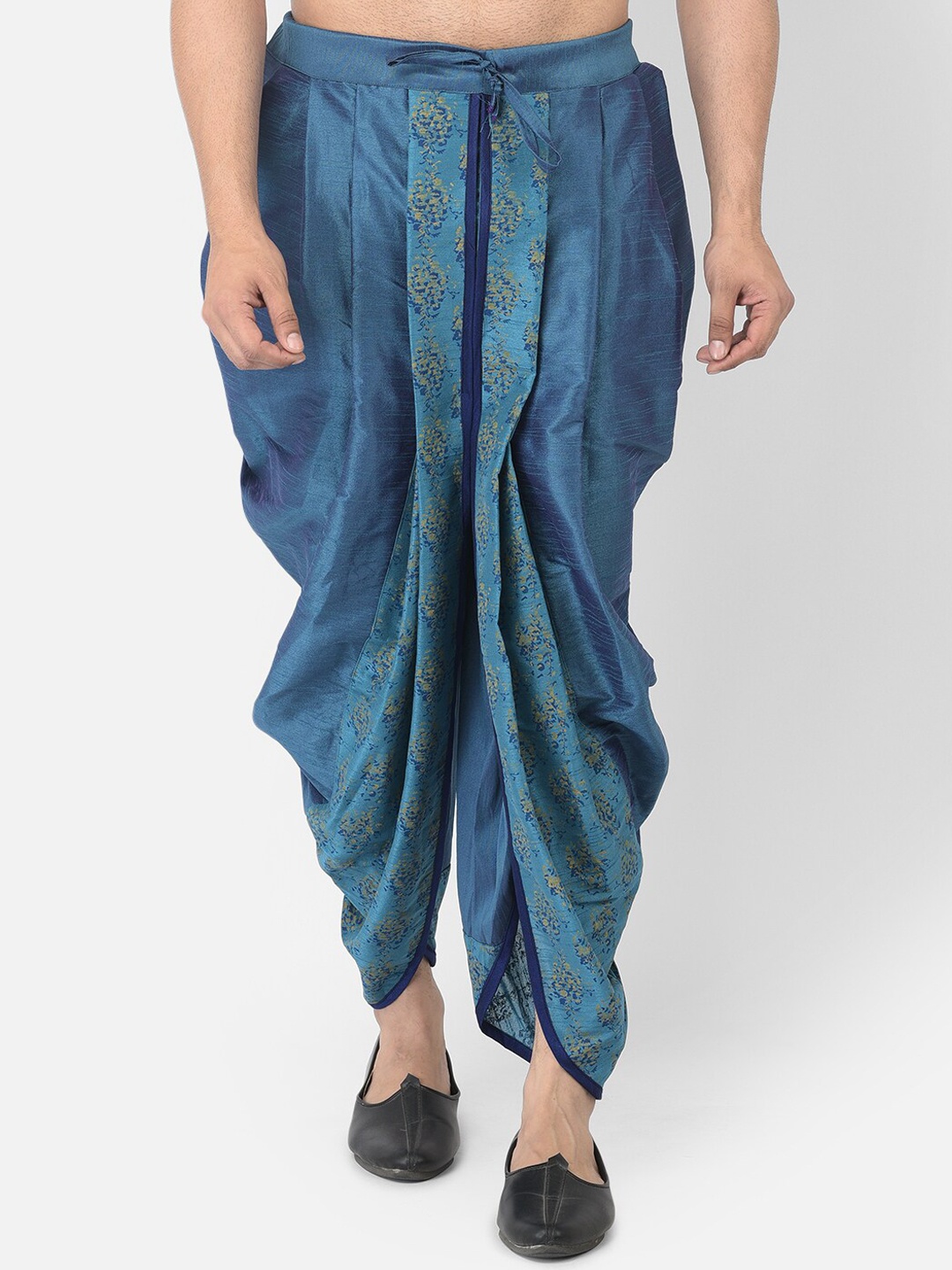 

DEYANN Men Blue-Coloured Printed Dhoti Pant