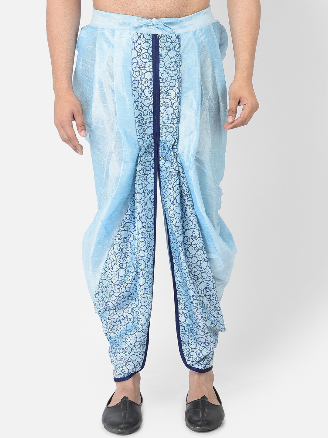 DEYANN Men Blue Printed Dhoti Pant