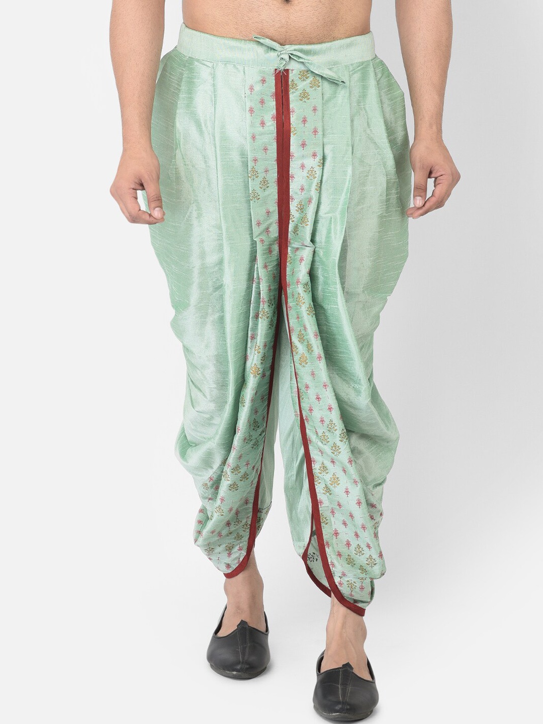 

DEYANN Men Green & Red Printed Dhoti Pant
