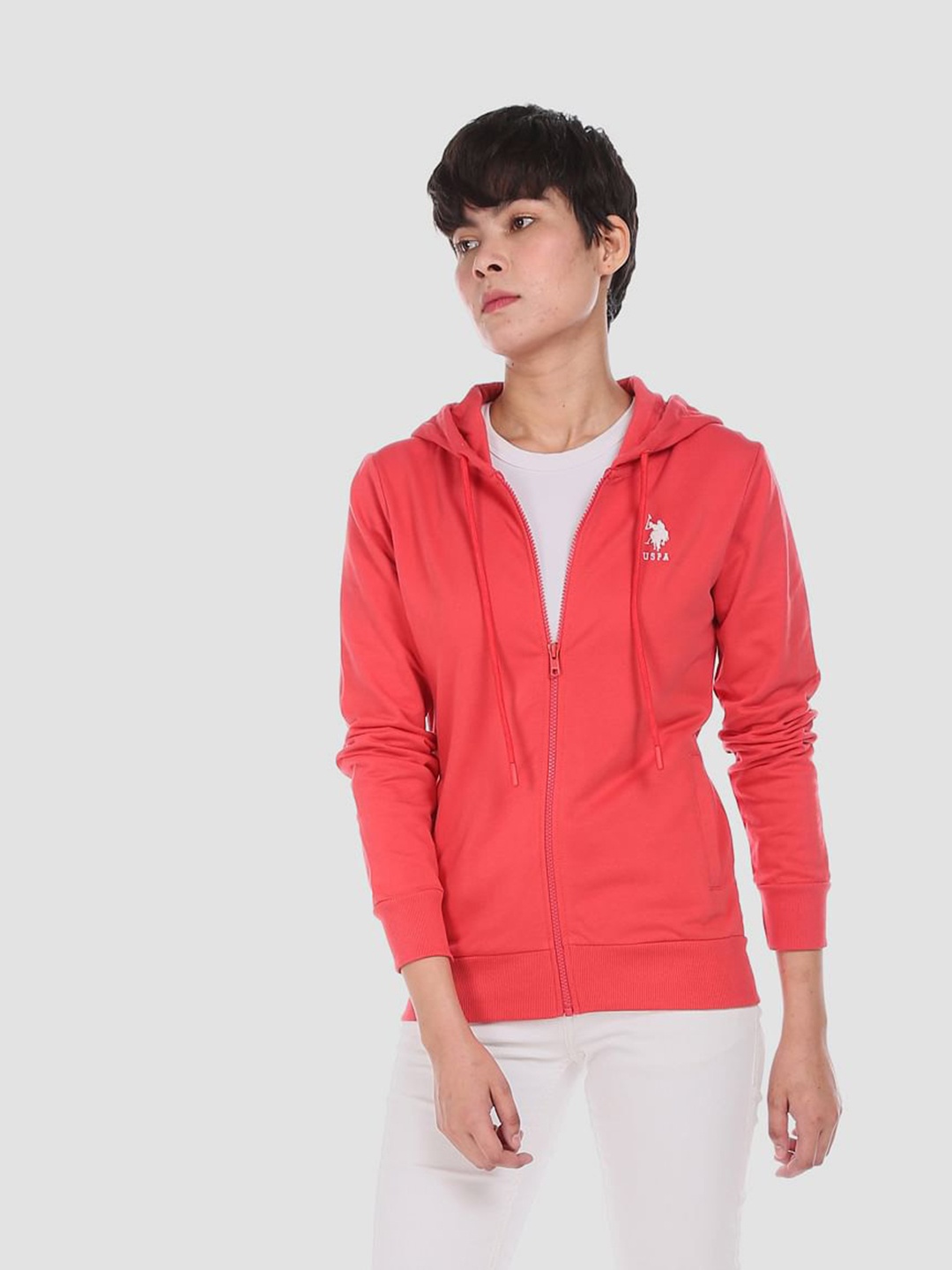 

U S Polo Assn Women Red Sweatshirt