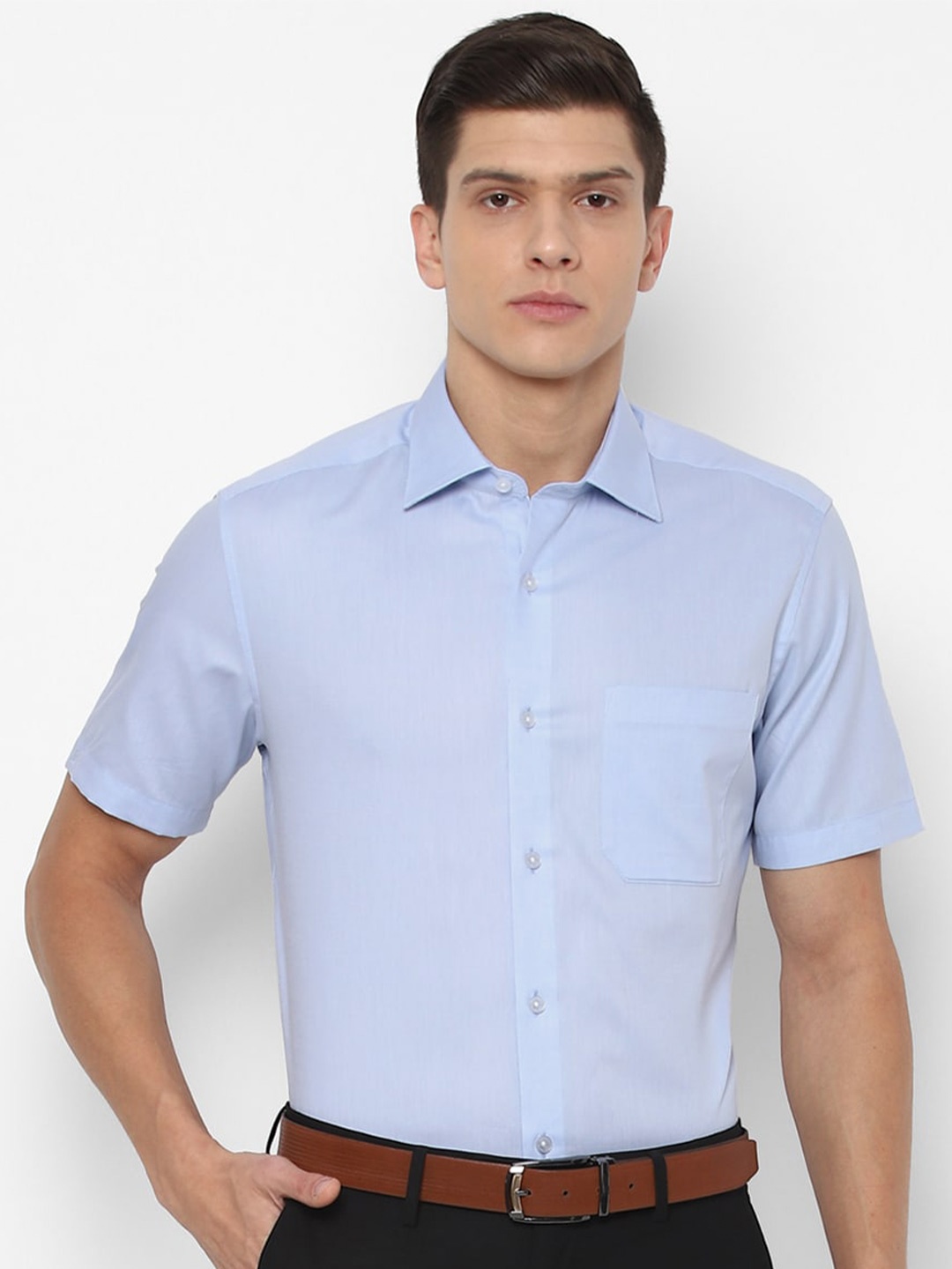 

Louis Philippe Men Blue Formal Shirt