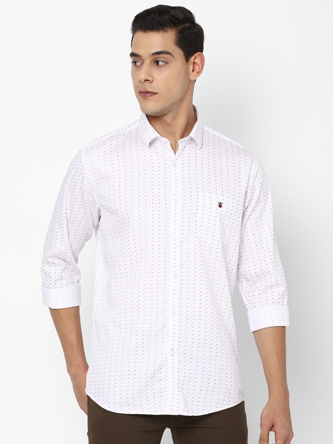 

Louis Philippe Sport Men White Slim Fit Printed Casual Shirt