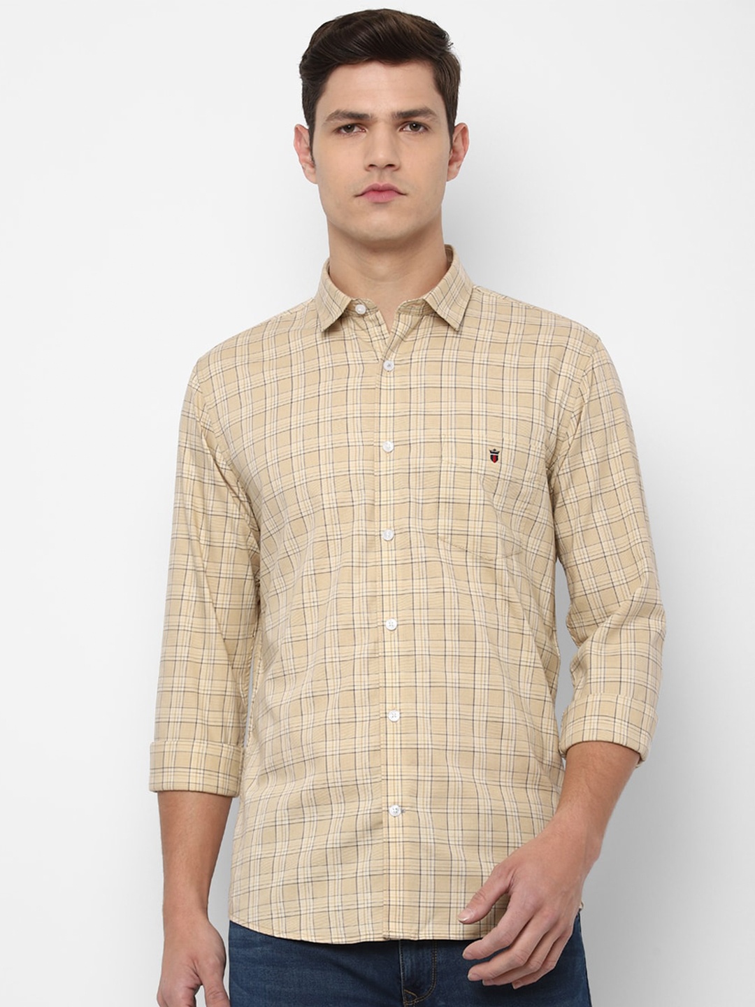 

Louis Philippe Sport Men Khaki Slim Fit Checked Casual Shirt