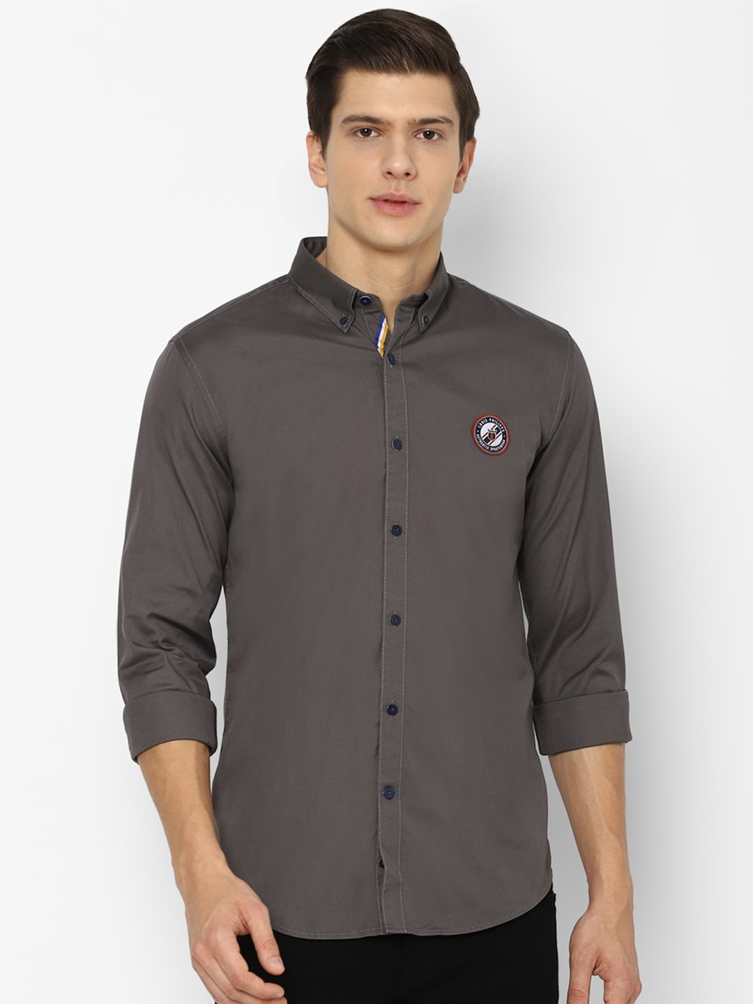 

Louis Philippe Sport Men Grey Slim Fit Casual Shirt