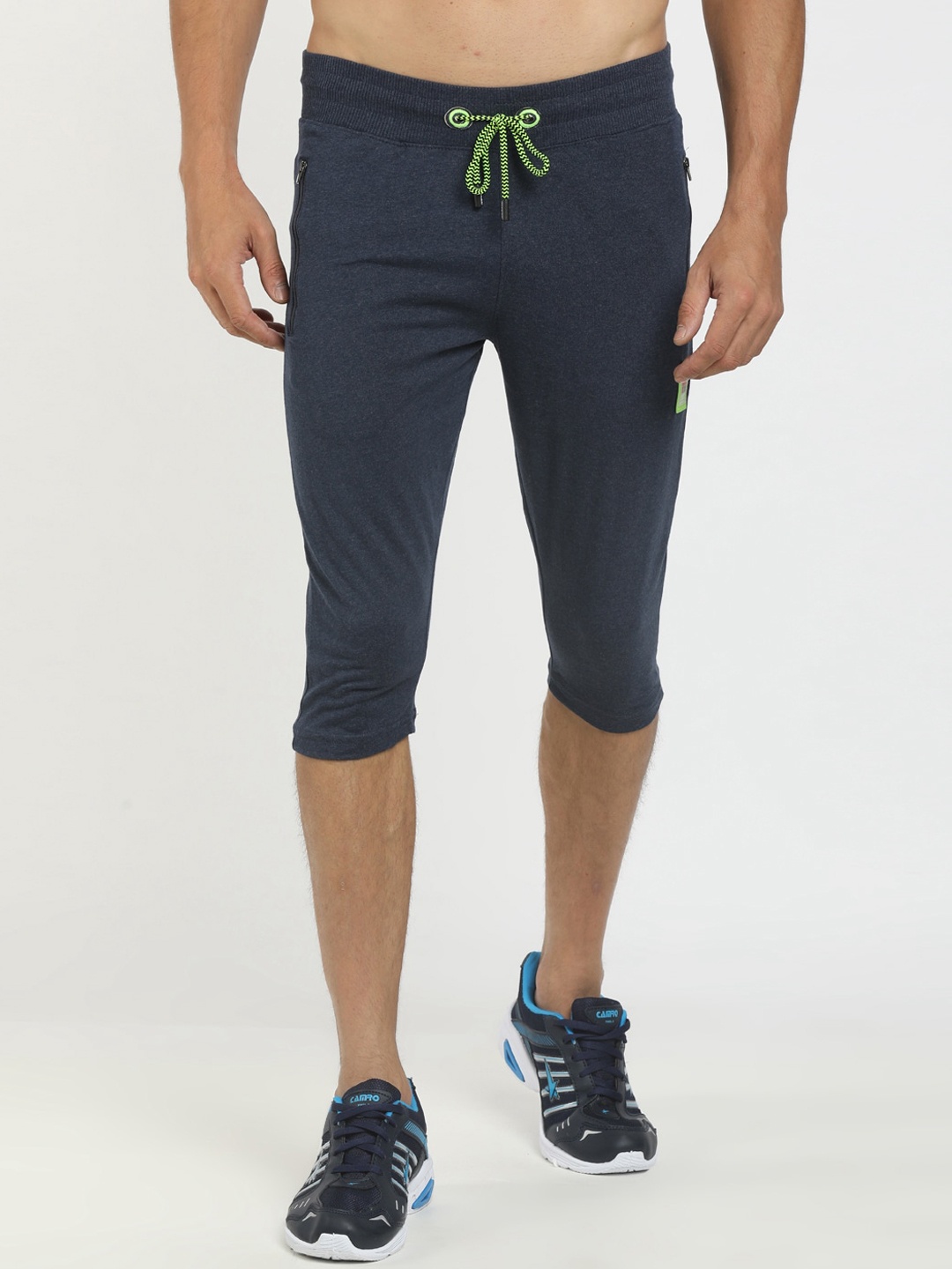 

V-Mart Men Navy Blue Solid Sports Shorts