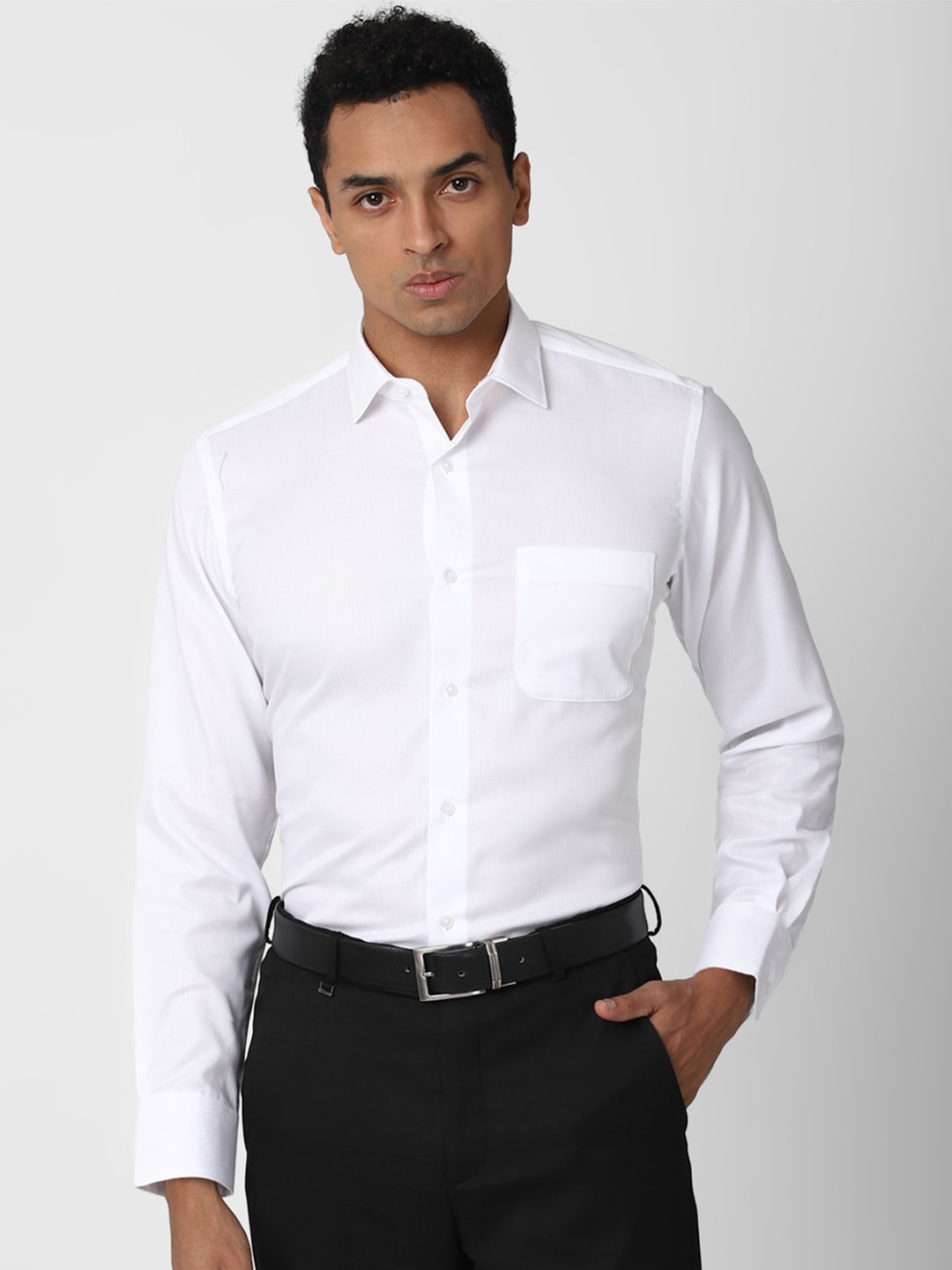 

Van Heusen Men White Formal Shirt