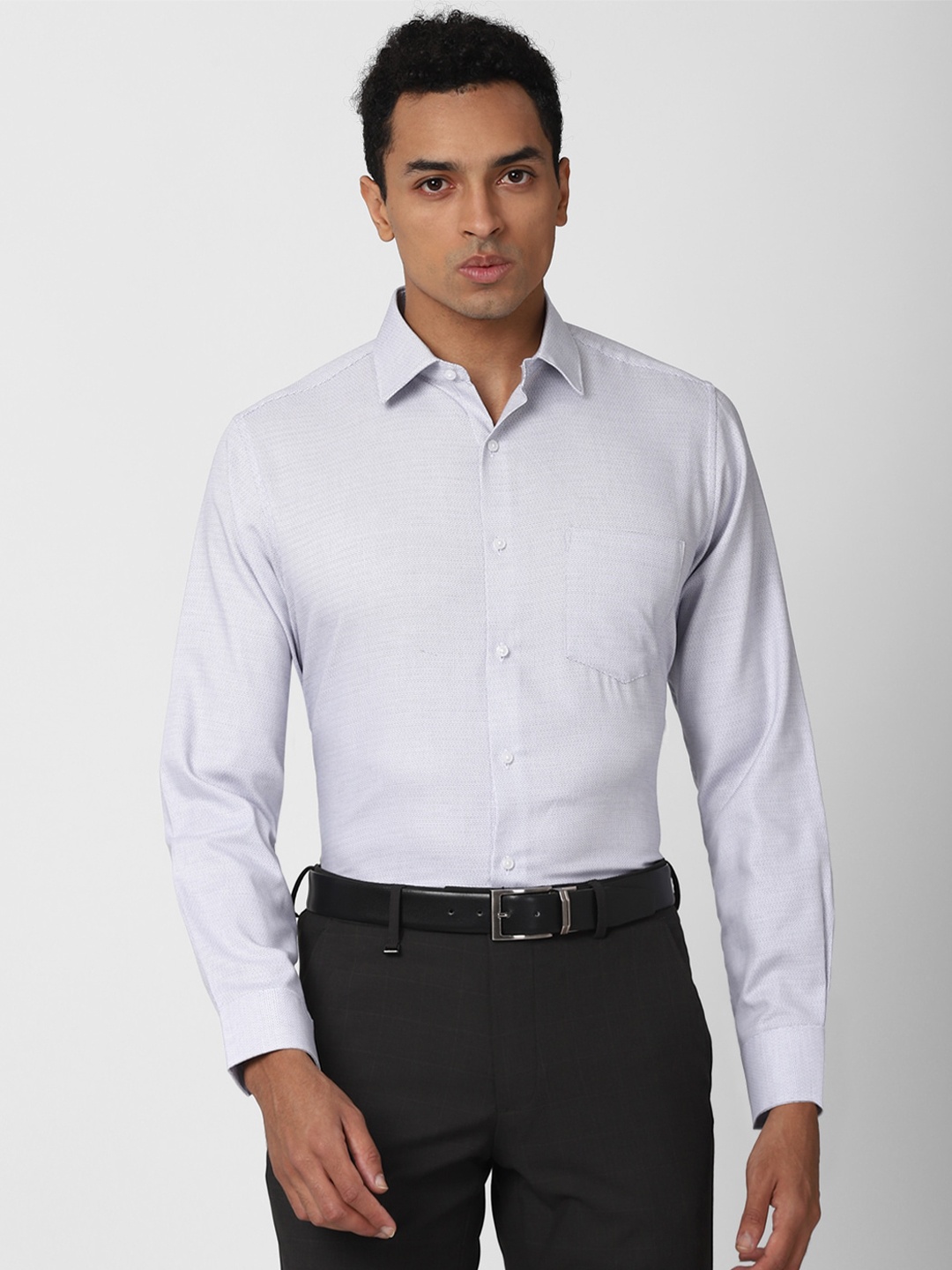 

Van Heusen Men Grey Formal Shirt