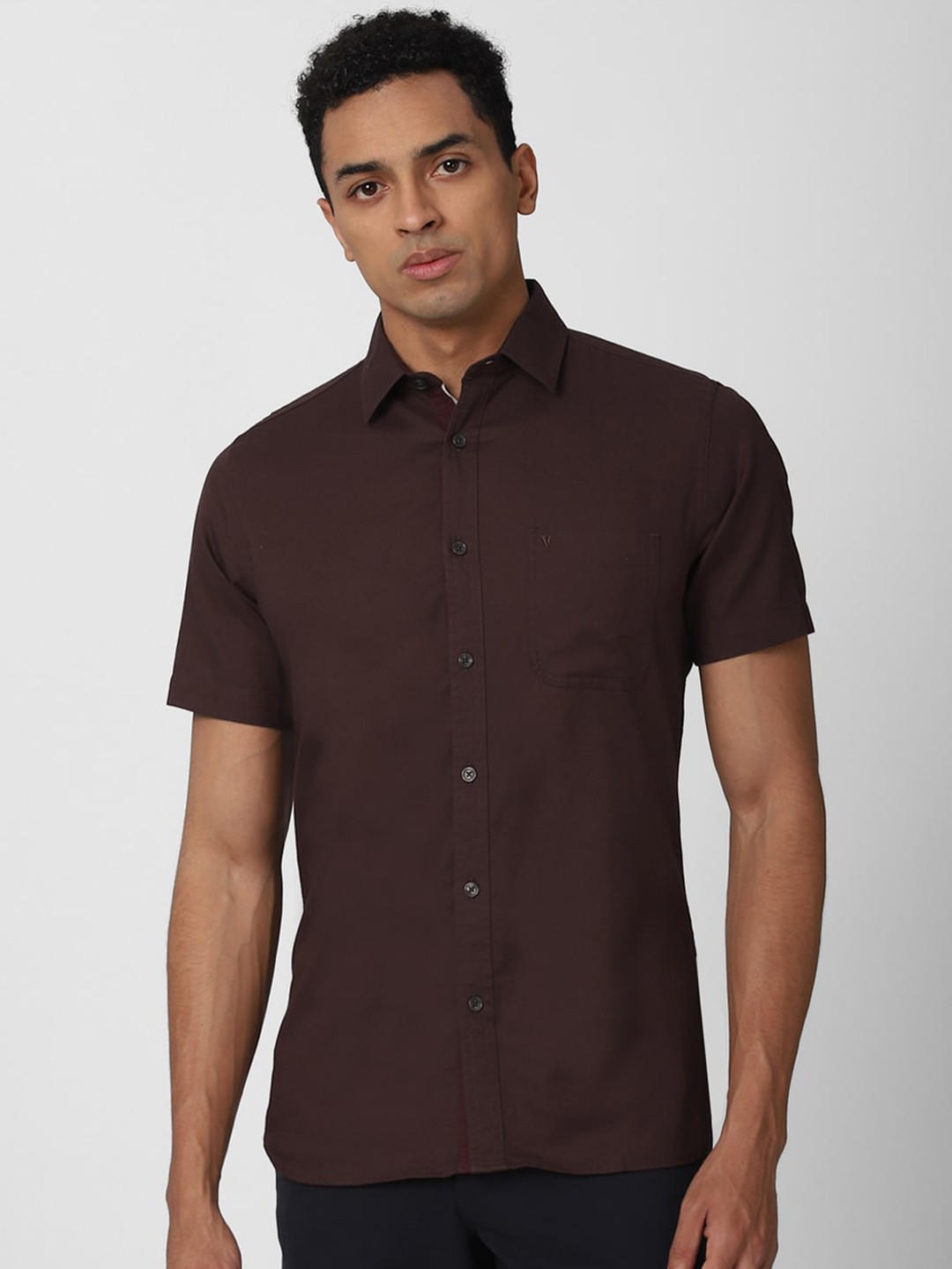

Van Heusen Sport Men Brown Slim Fit Cotton Casual Shirt