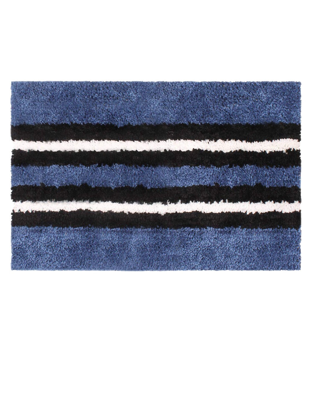 

LUXEHOME INTERNATIONAL Blue Striped 1800 GSM Door Mats