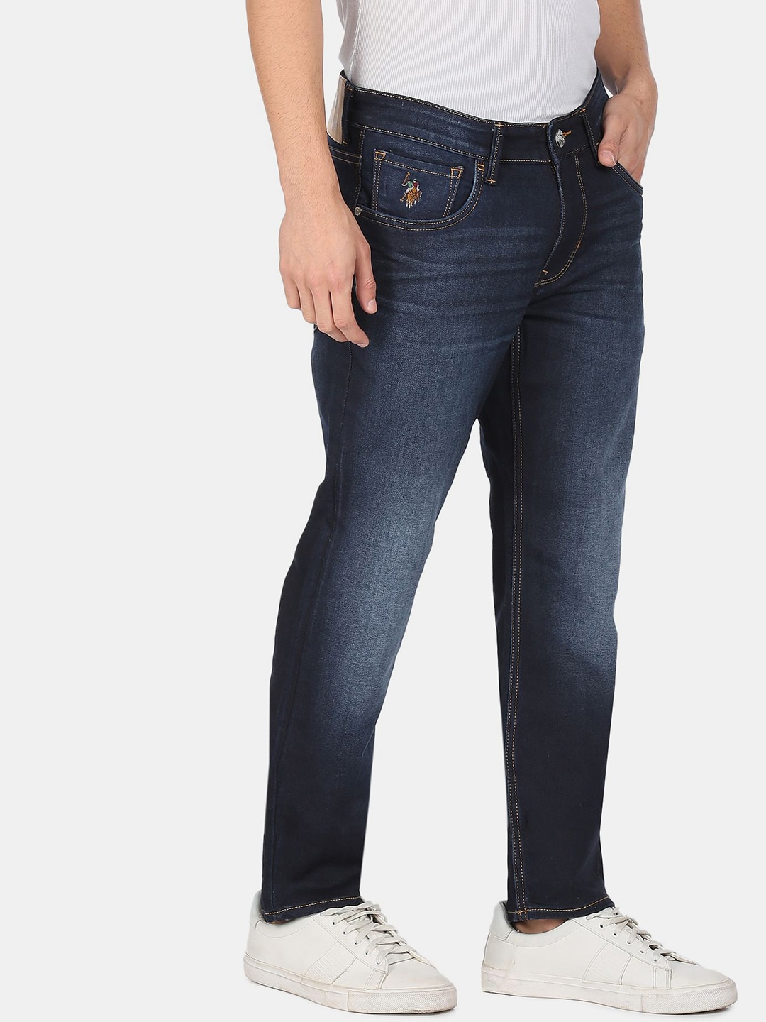 

U.S. Polo Assn. Denim Co. Men Blue Slim Fit Light Fade Jeans