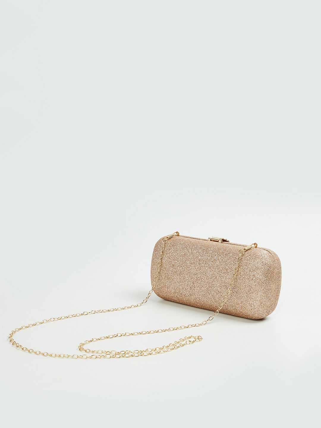 

CODE by Lifestyle Women Embellished Structured Clutch, Rose gold