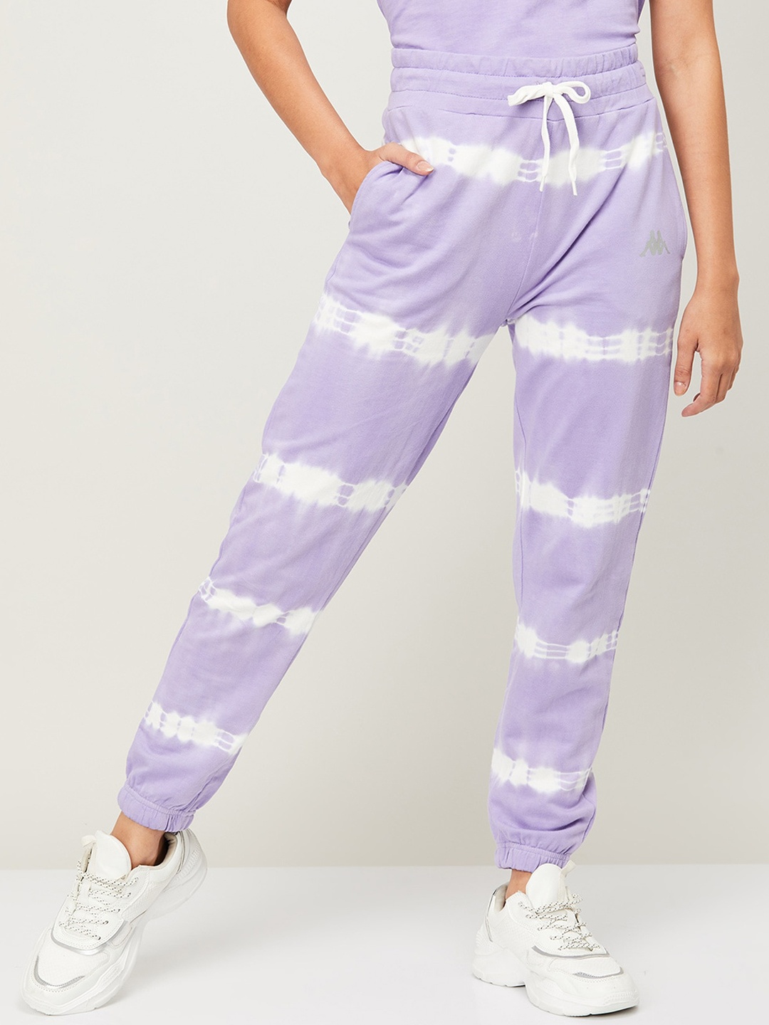 

Kappa Women Purple Solid Cotton Joggers
