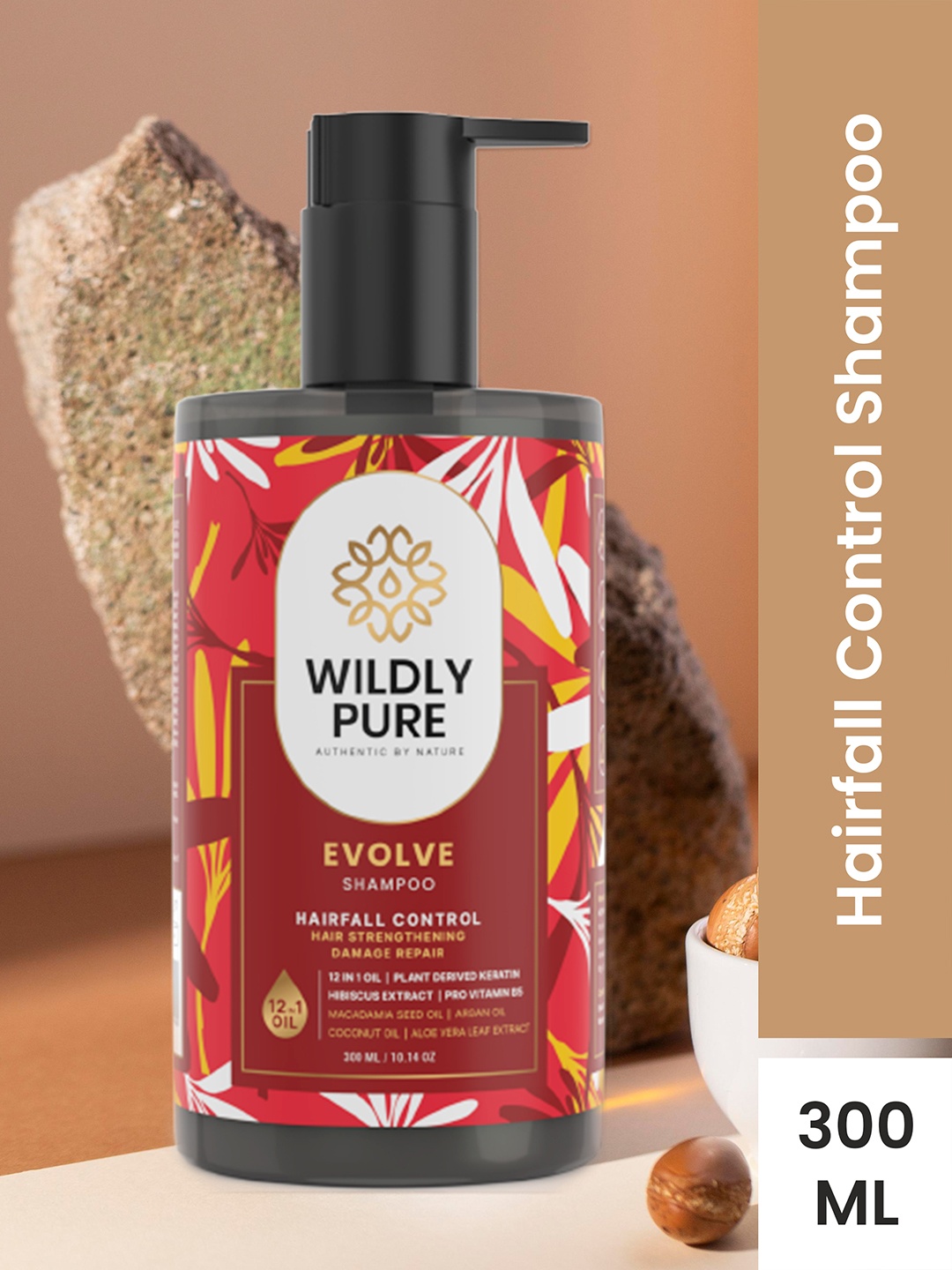 

Wildly Pure EVOLVE Dry & Damaged Hair Fall Control Shampoo 300ml, Multi
