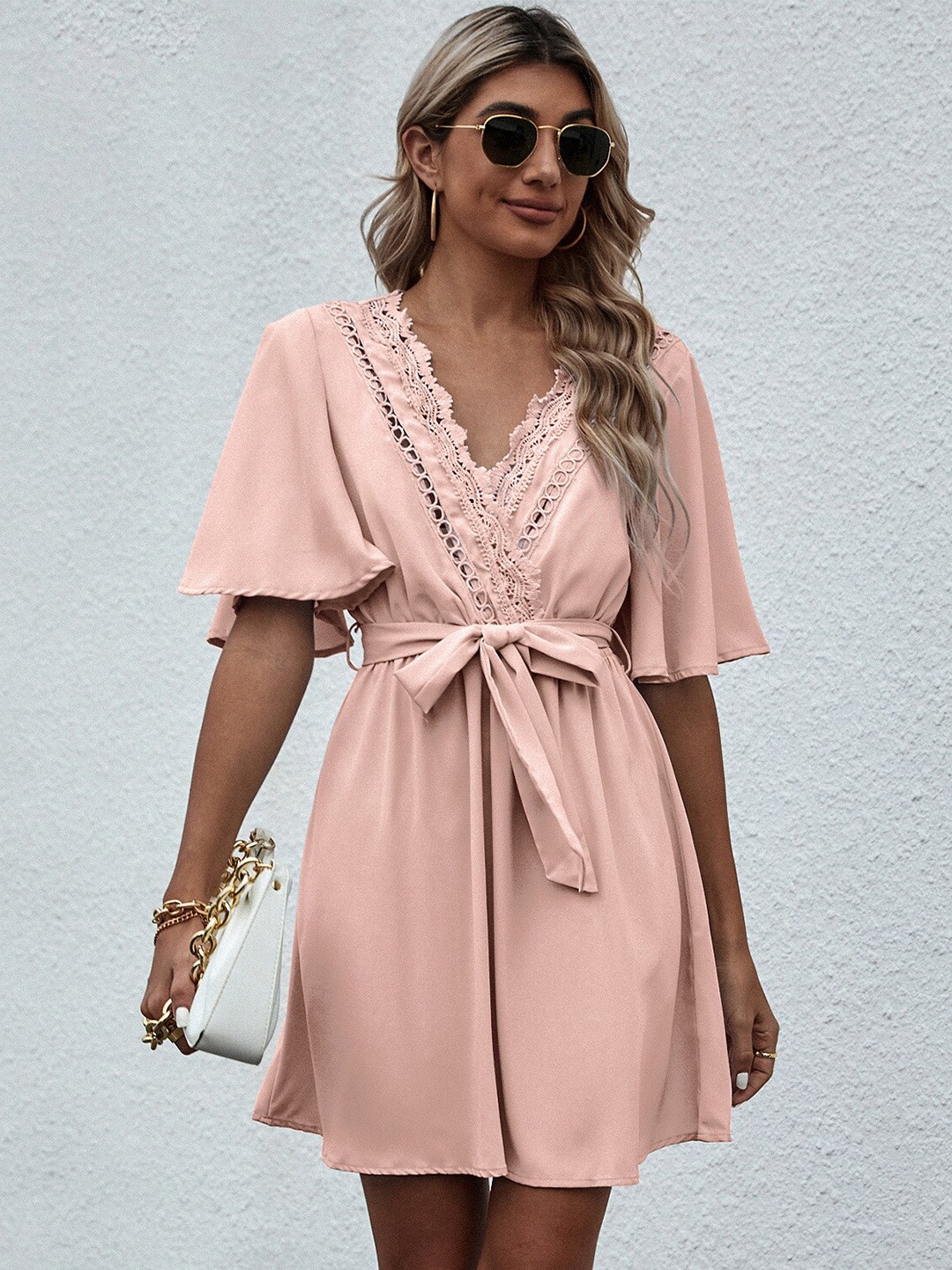 

BoStreet Peach-Coloured Dress