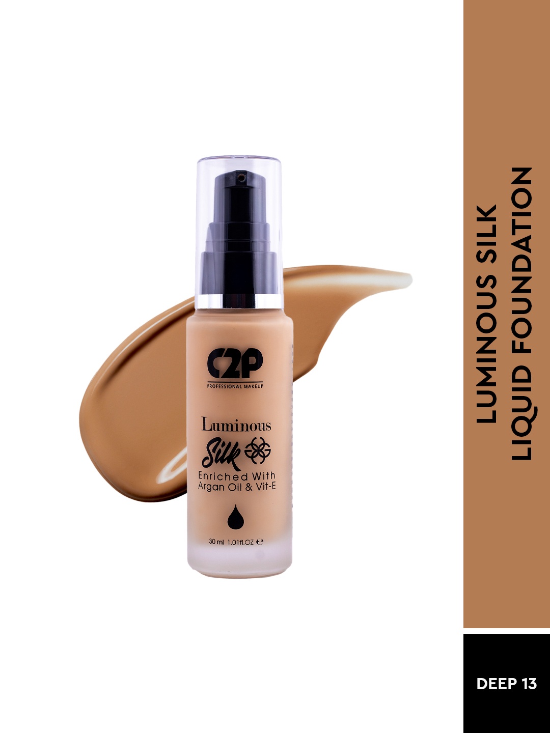 

C2P PROFESSIONAL MAKEUP Luminous Silk Foundation 30 ml - Deep 13, Beige