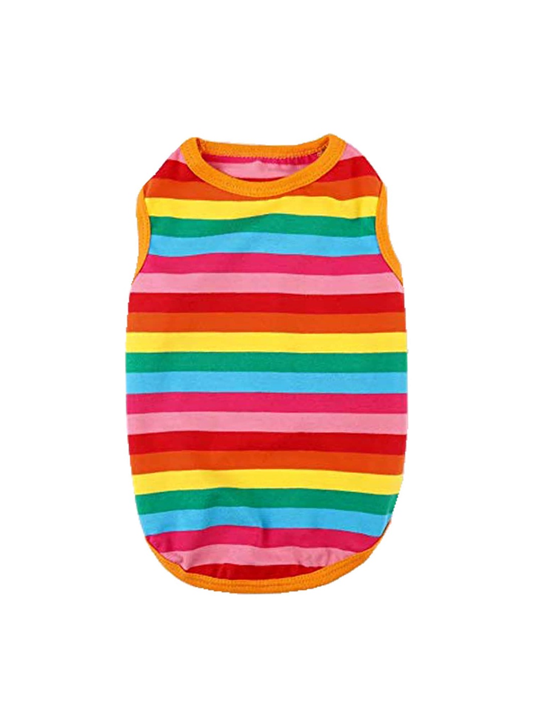 

PAWCHIE Red & Pink Striped Cotton Dog T-Shirt