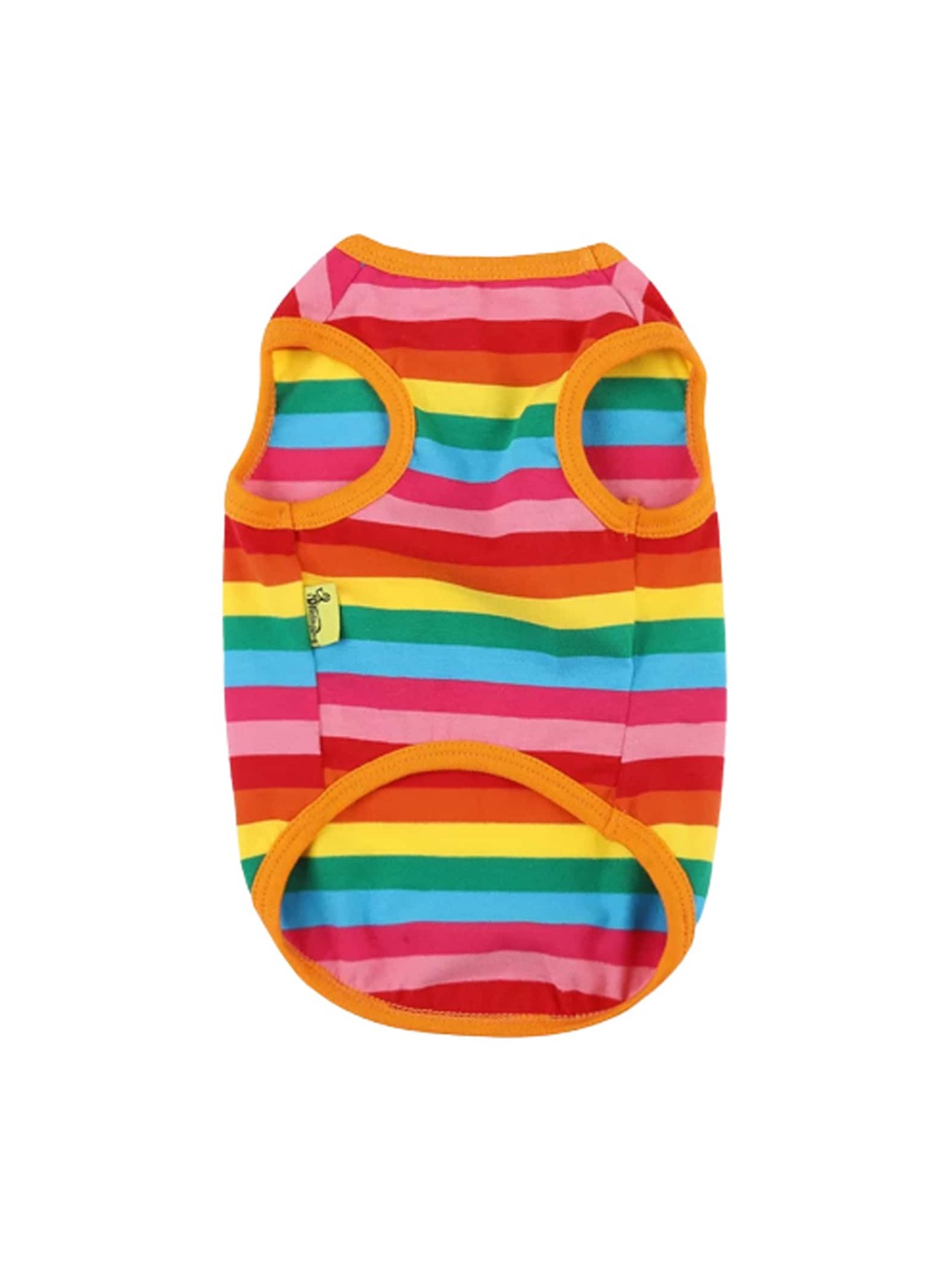 

PAWCHIE Red & Yellow Printed Cotton Dog Tshirts