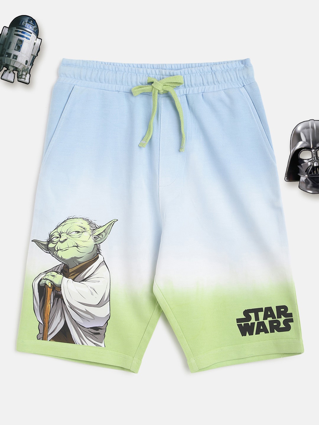 

Lil Tomatoes Boys Blue Printed Star Wars Outdoor Shorts