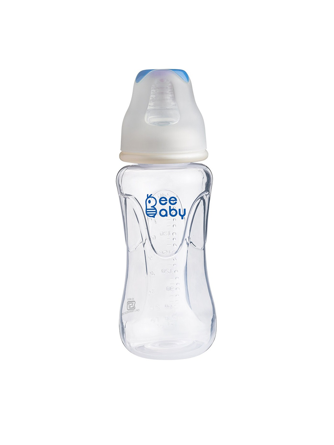 

BeeBaby Blue Slim Neck Feeding Bottle with Anti-Colic Silicone Nipple