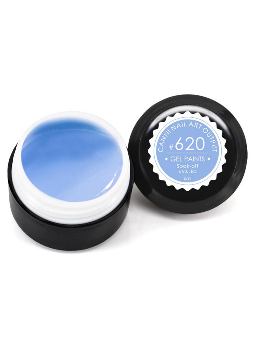 

CANNI Pure Colors Solid LED UV Gel Varnish Nail Polish - Shade 620, Blue