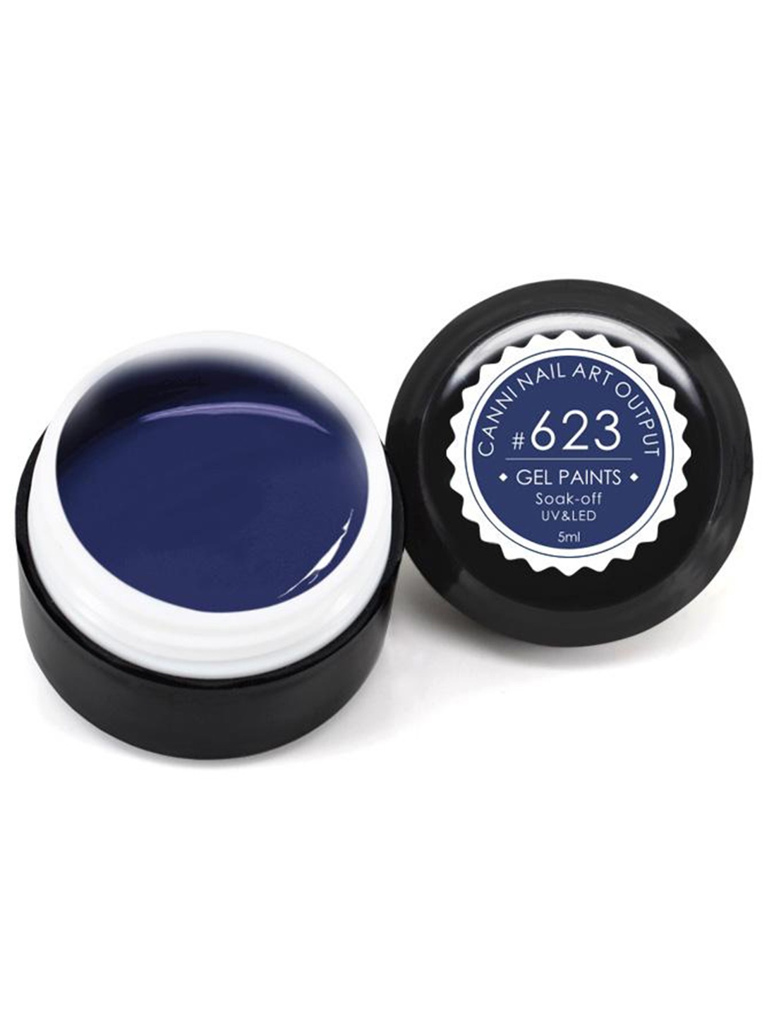 

CANNI Gel Paints Soak Off UV & LED Nail Paints 5 ml - Shade 623, Blue
