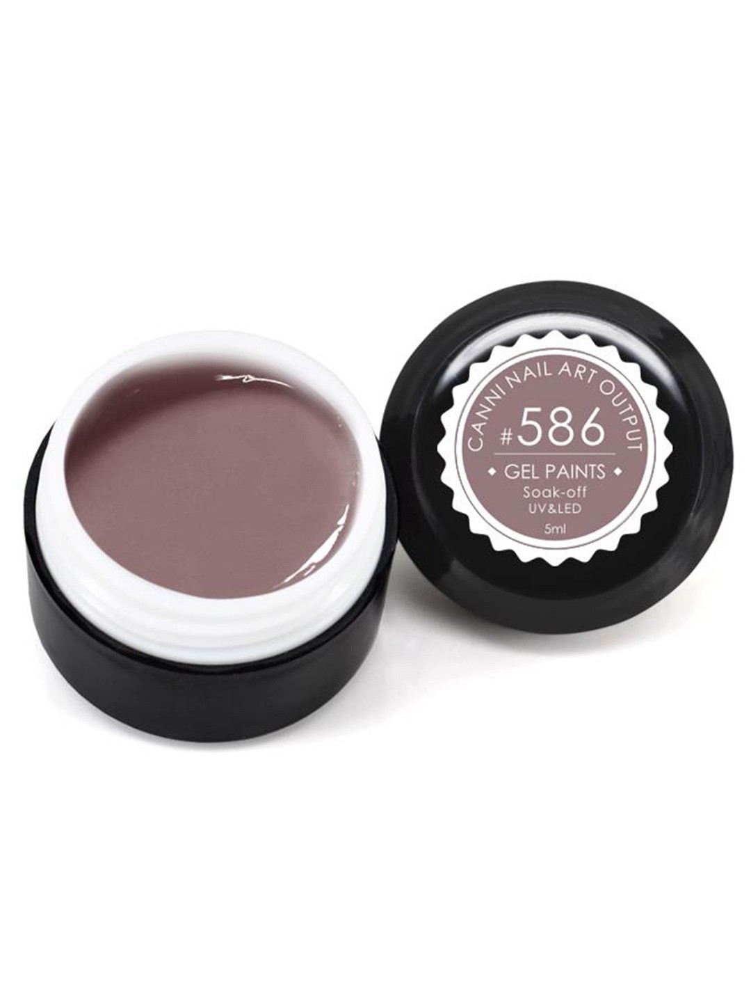 

CANNI Gel Paints Soak Off UV & LED Nail Paints 5 ml - Shade 586, Taupe
