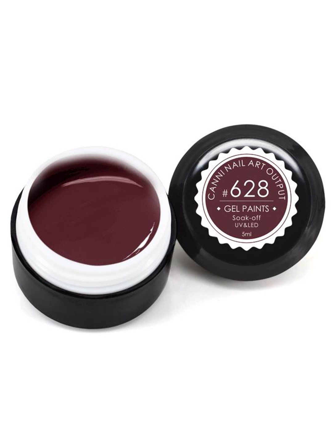

CANNI Nail Art Output Soak-Off UV & LED Gel Nail Paints - 628, Brown