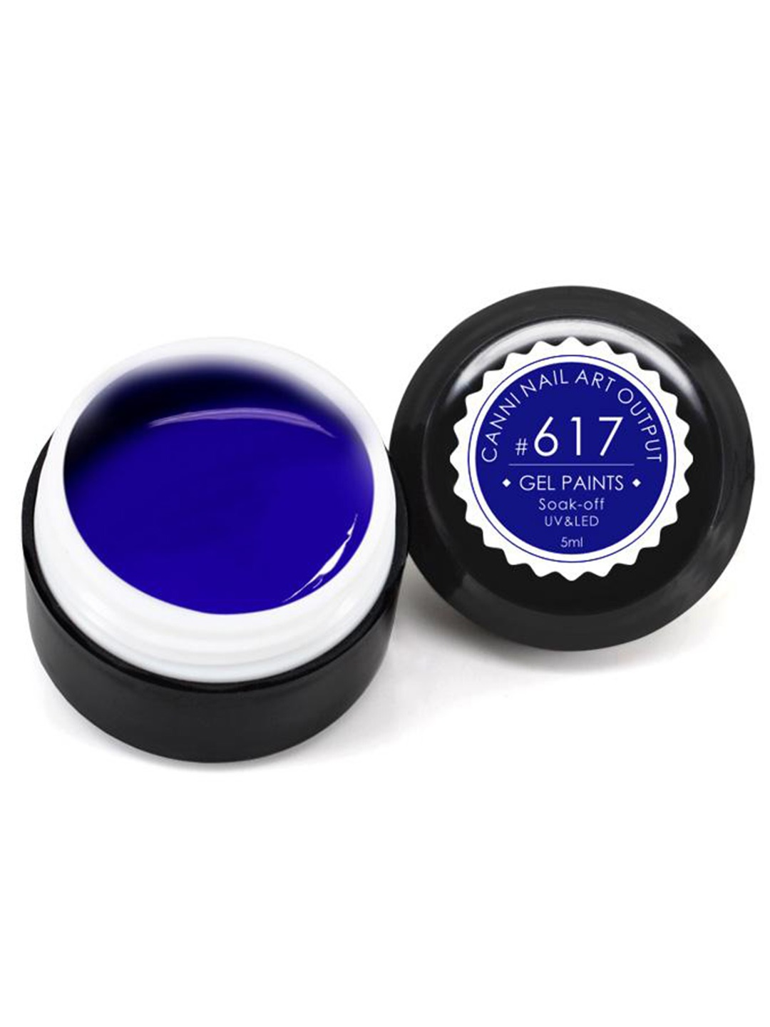 

CANNI Nail Art Output Soak-Off UV & LED Gel Nail Paints - 617, Navy blue