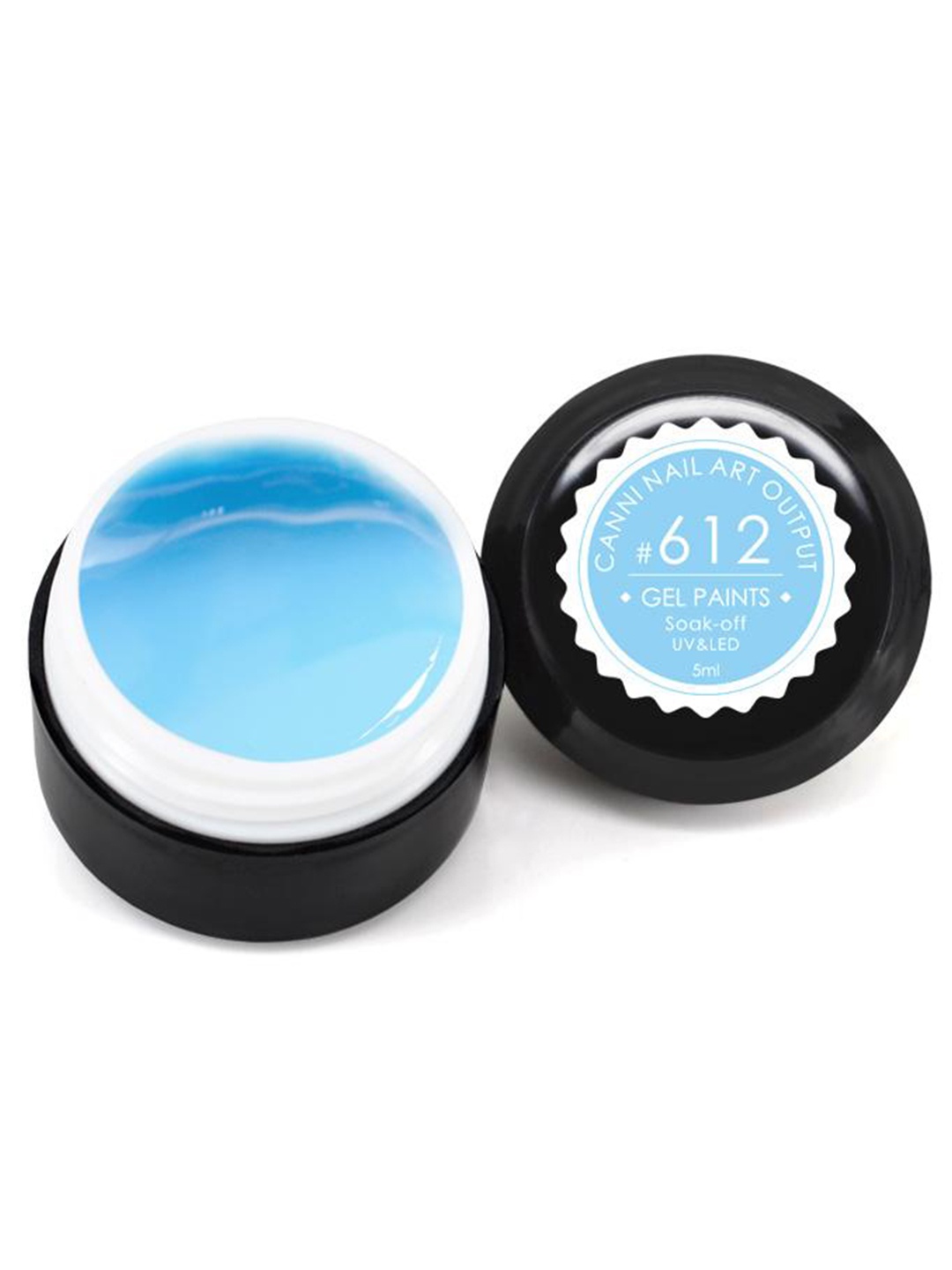 

CANNI Nail Art Output Soak-Off UV & LED Gel Nail Paints - 612, Blue