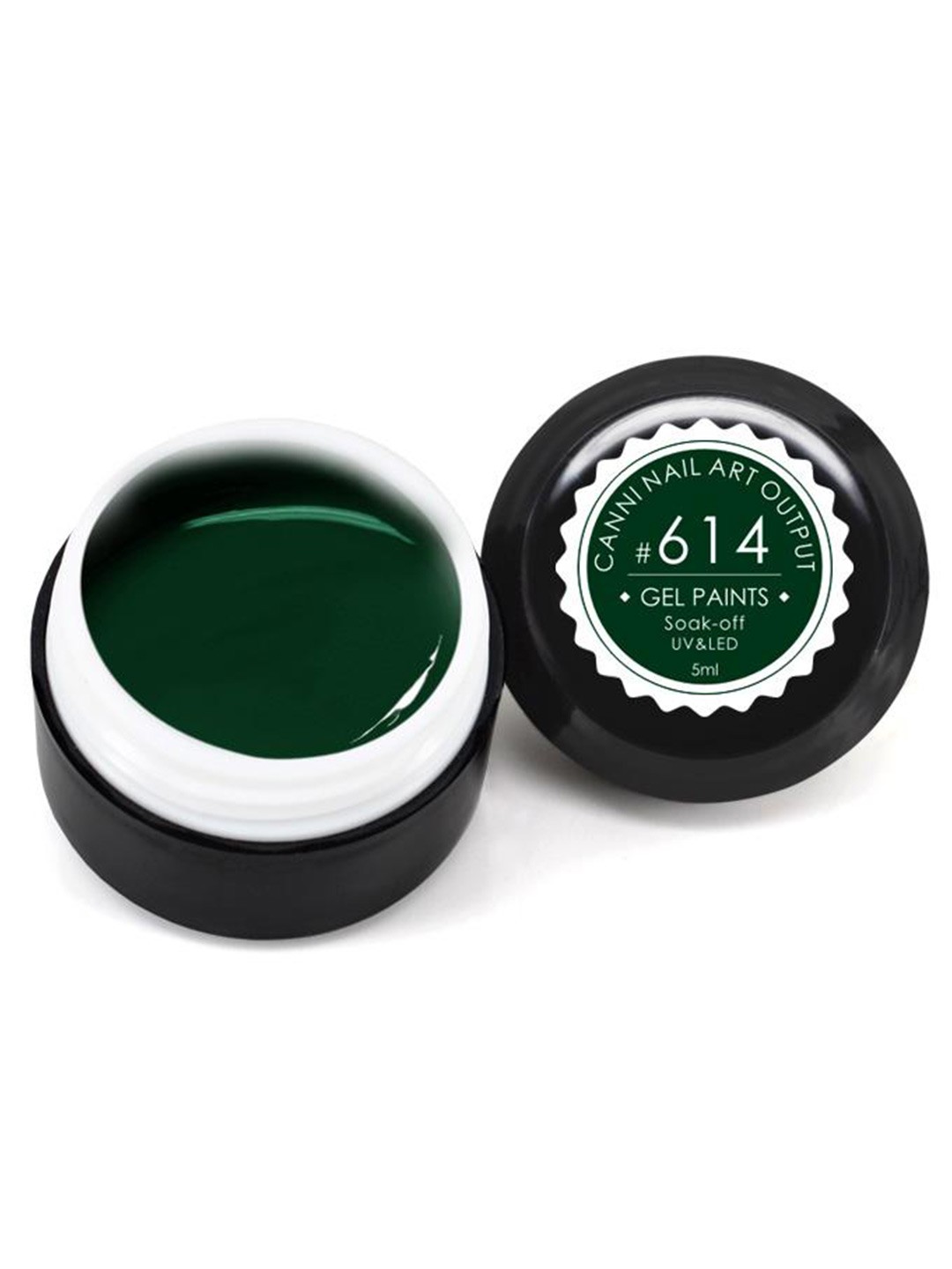 

CANNI Nail Art Output Soak-Off UV & LED Gel Nail Paints - 614, Green