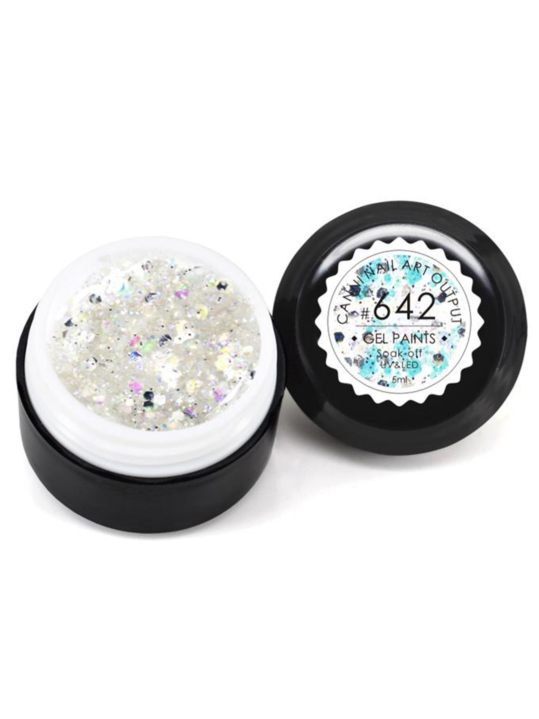 

CANNI Pure Colors Solid LED UV Gel Varnish Nail Polish - Shade 642, Off white
