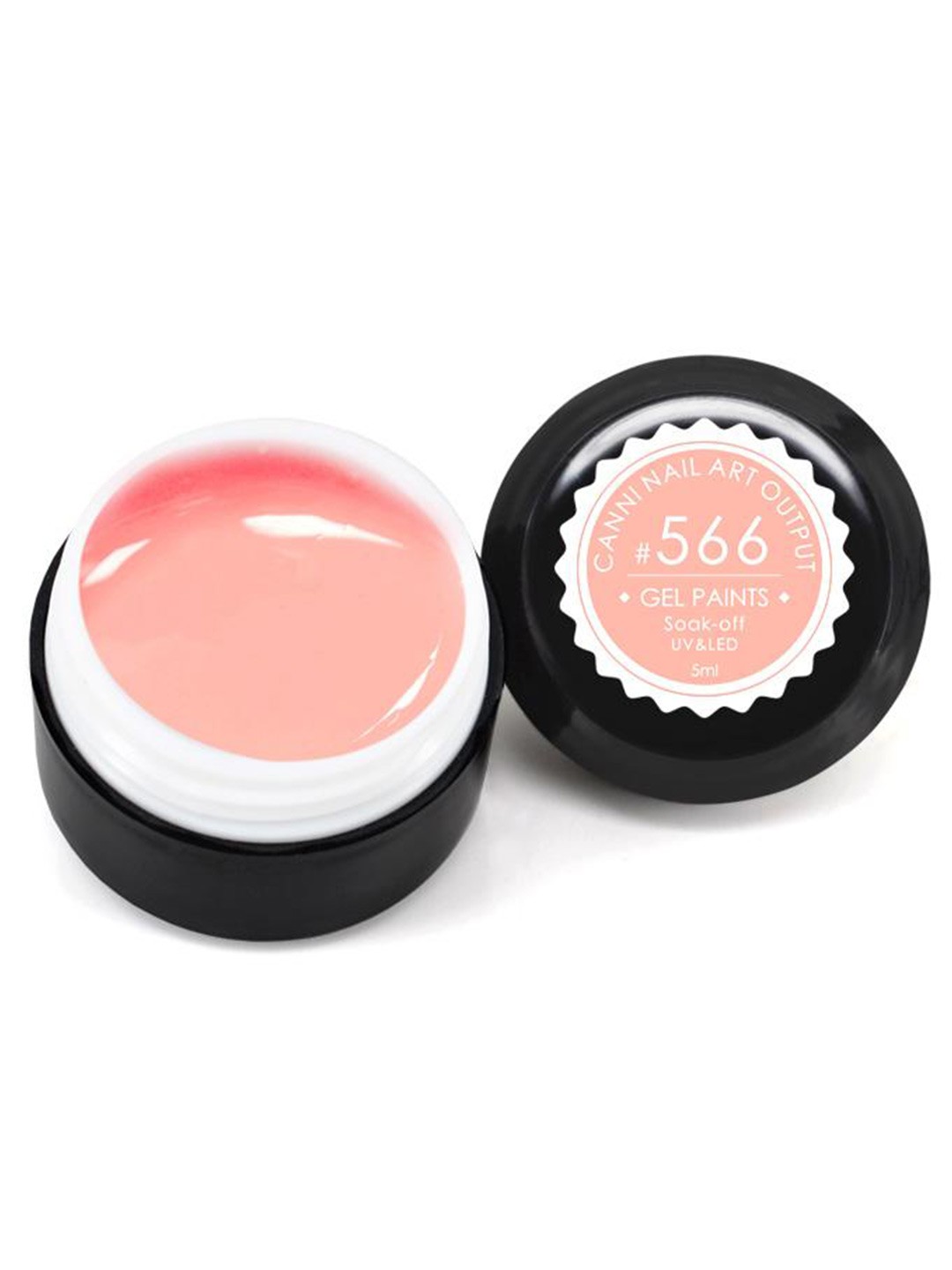 

CANNI Pure Colors Solid LED UV Gel Varnish Nail Polish - Shade 566, Pink