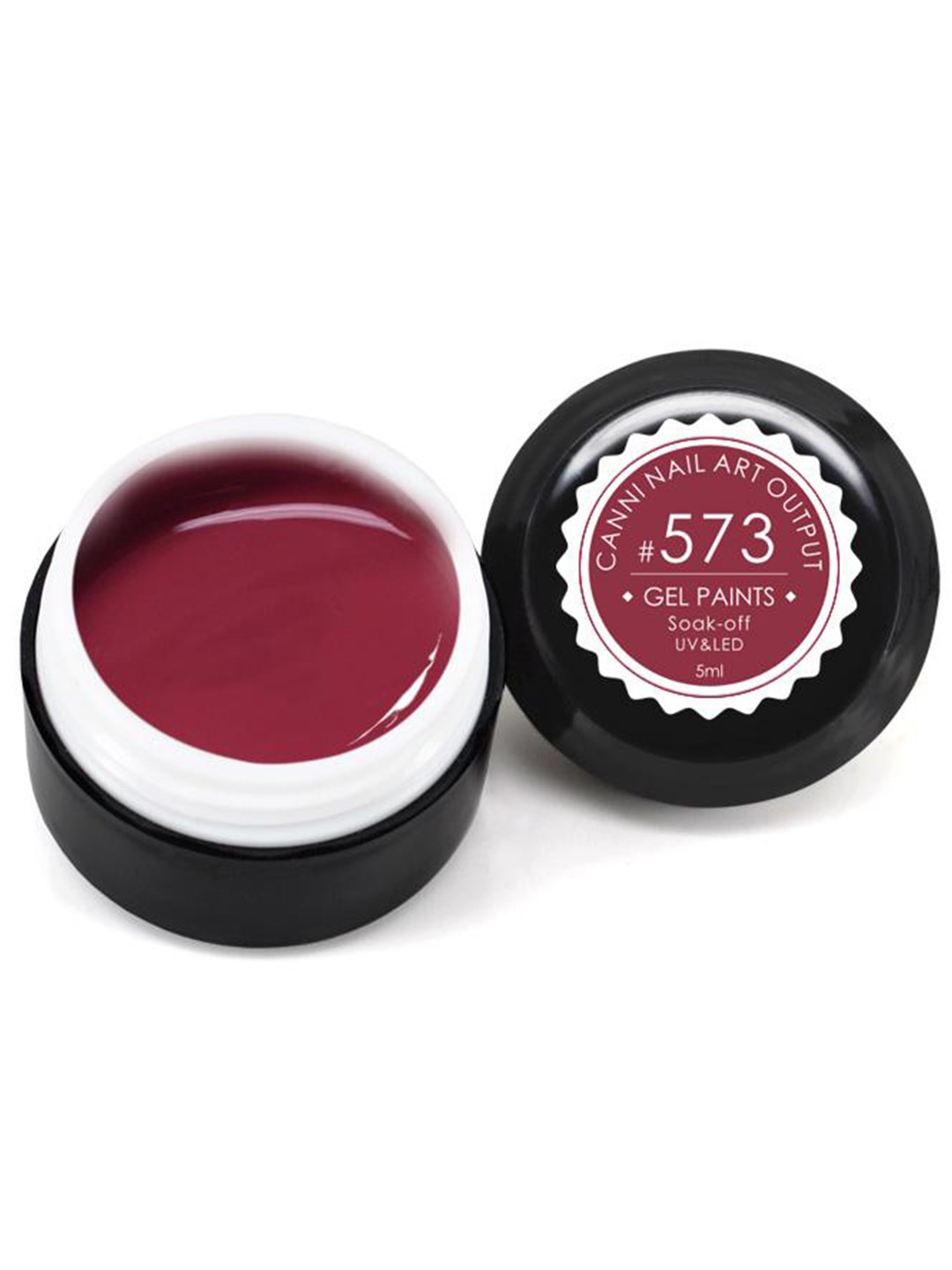 

CANNI Nail Art Output Soak-Off UV & LED Gel Nail Paints - 573, Maroon