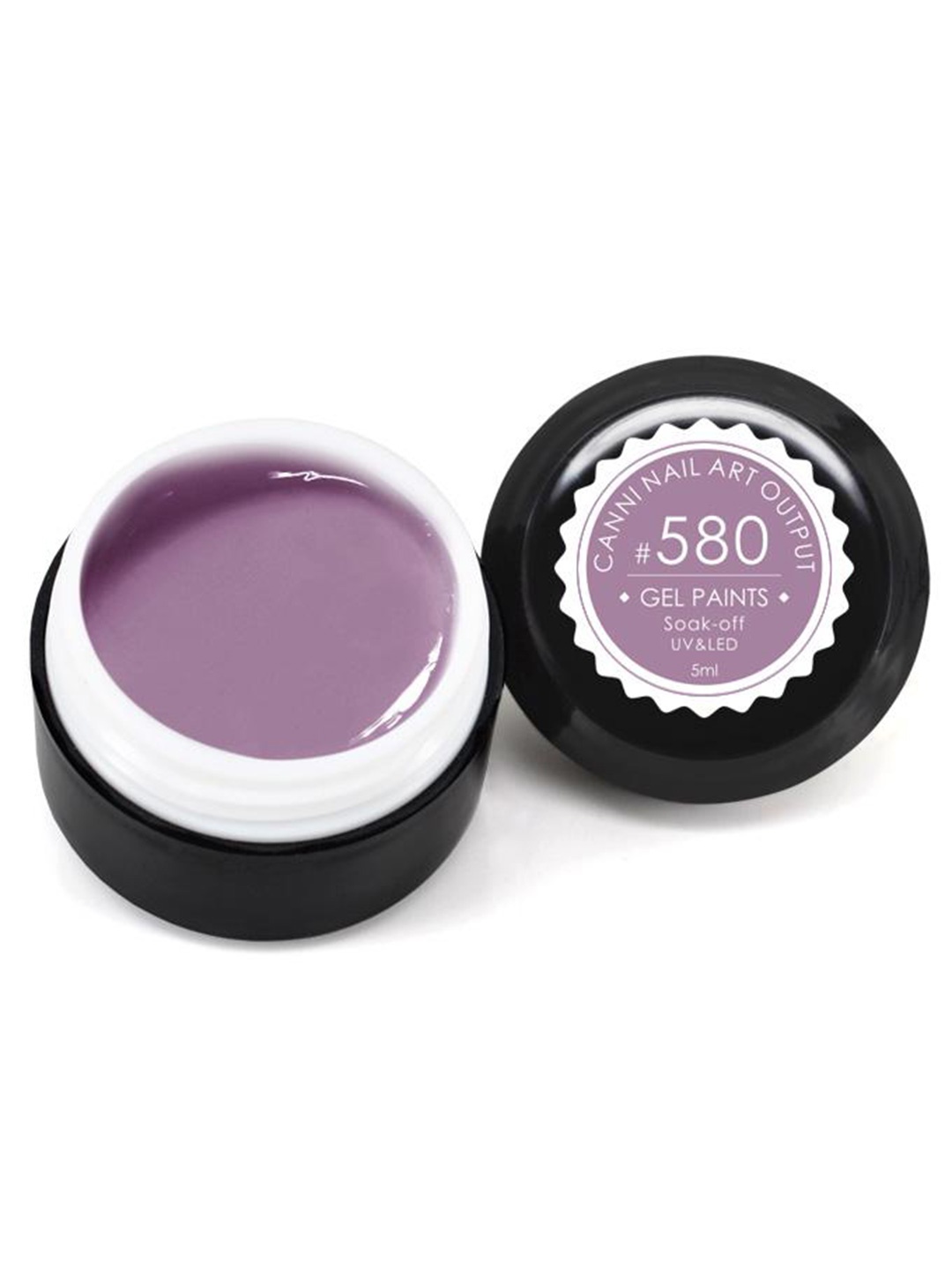 

CANNI Gel Paints Soak Off UV & LED Nail Paints 5 ml - Shade 580, Lavender