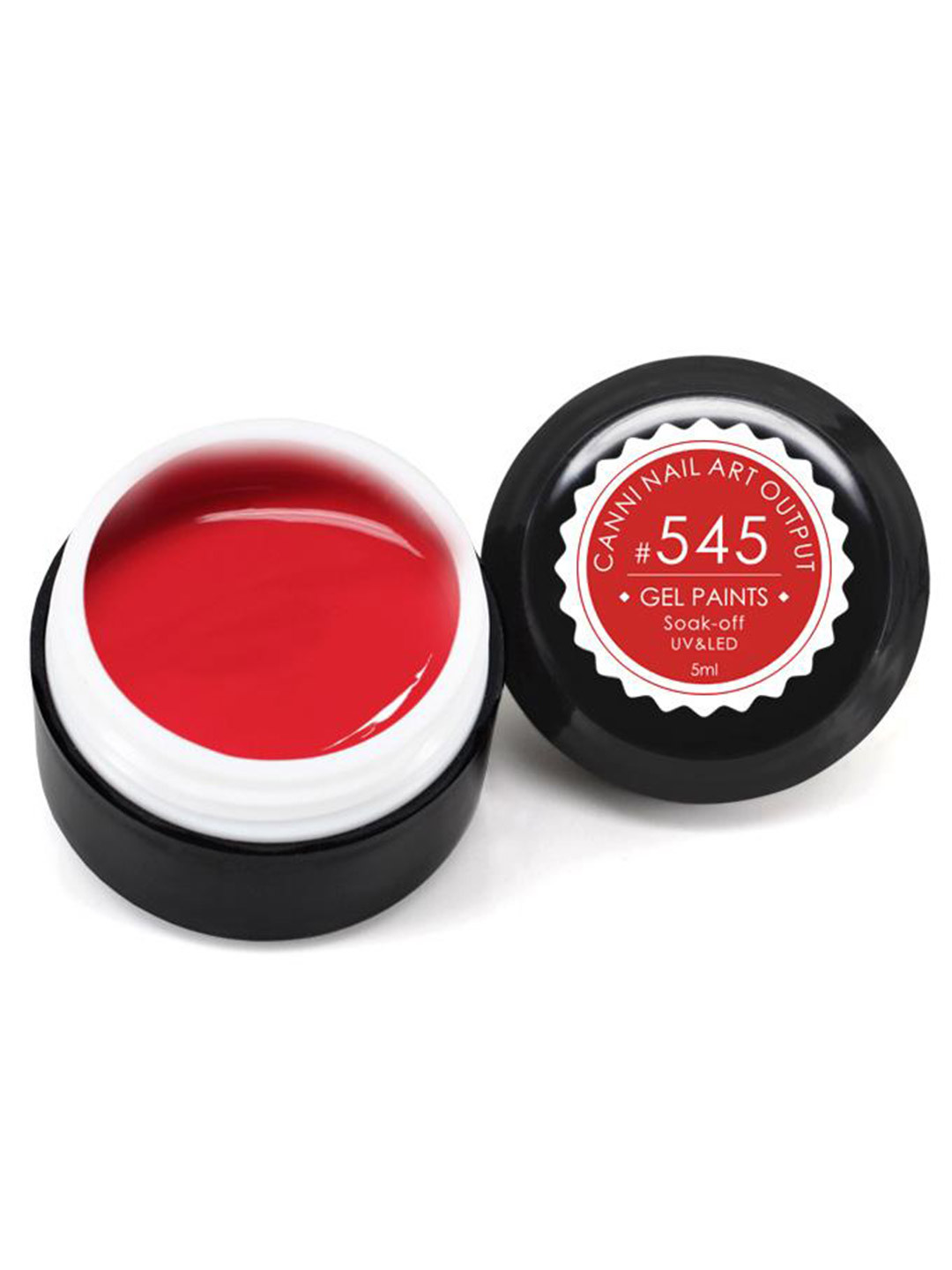 

CANNI Pure Colors Solid LED UV Gel Varnish Nail Polish - Shade 545, Red