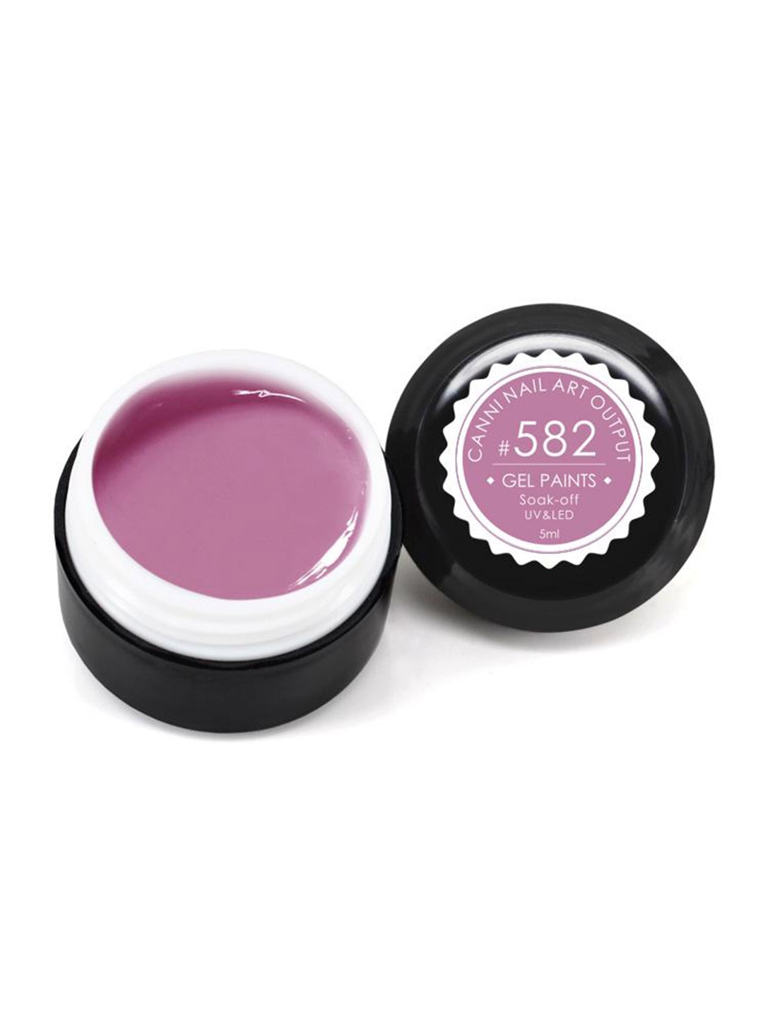 

CANNI Pure Colors Solid LED UV Gel Varnish Nail Polish - Shade 582, Purple