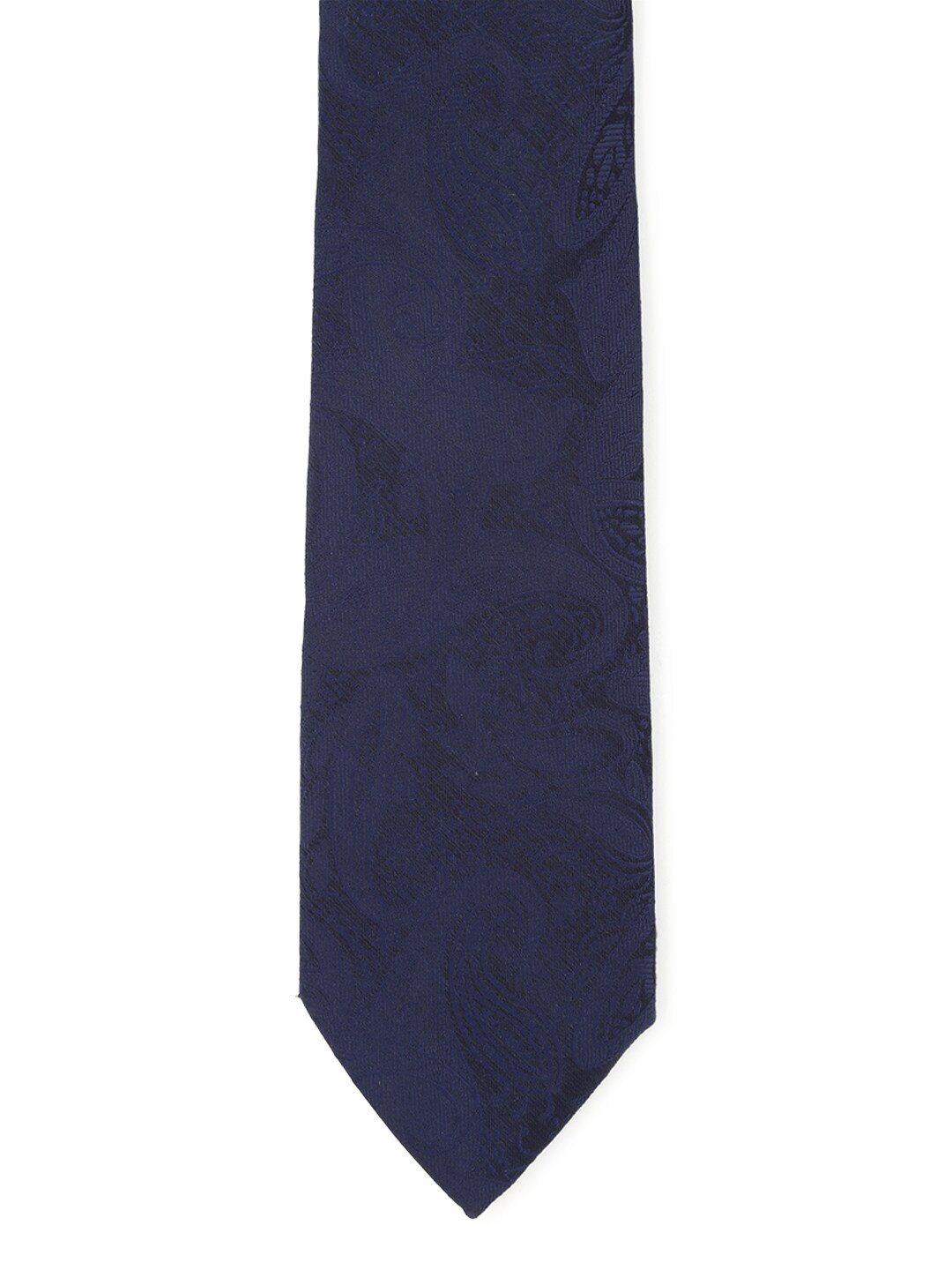 

Peter England Men Navy Blue Printed Broad Tie