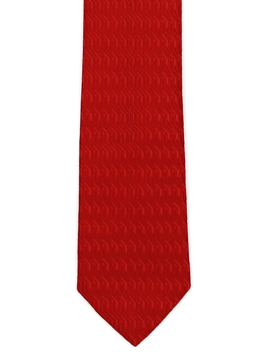 

Peter England Men Red Printed Broad Tie