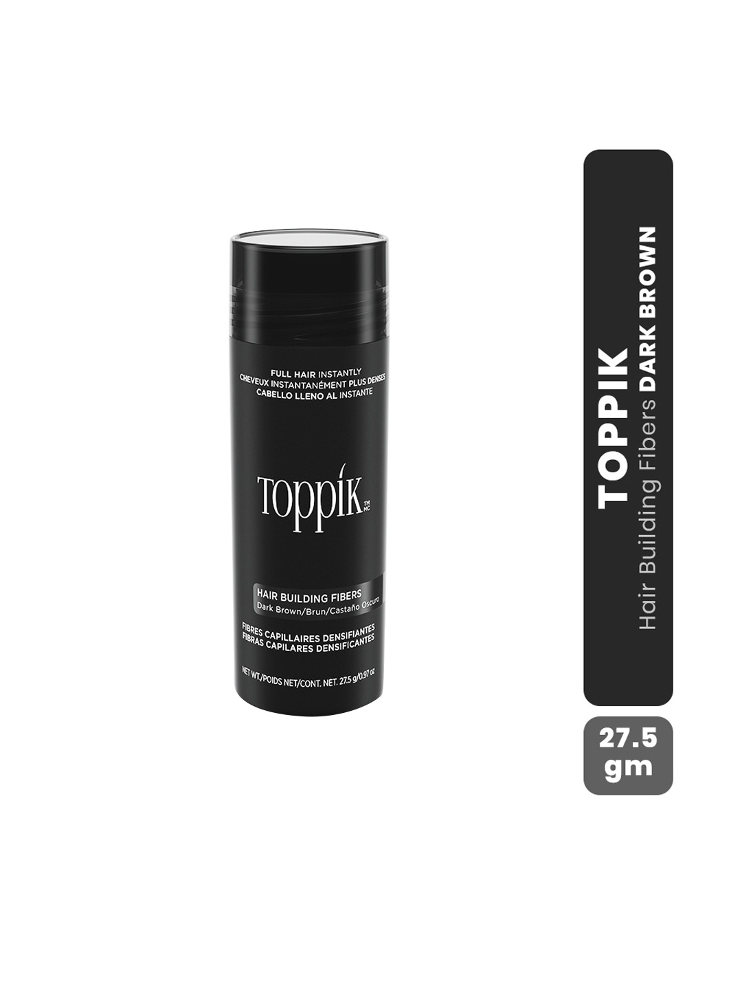 

Toppik Hair Building Fibers for Thinning Hair 27.5g - Dark Brown, Coffee brown
